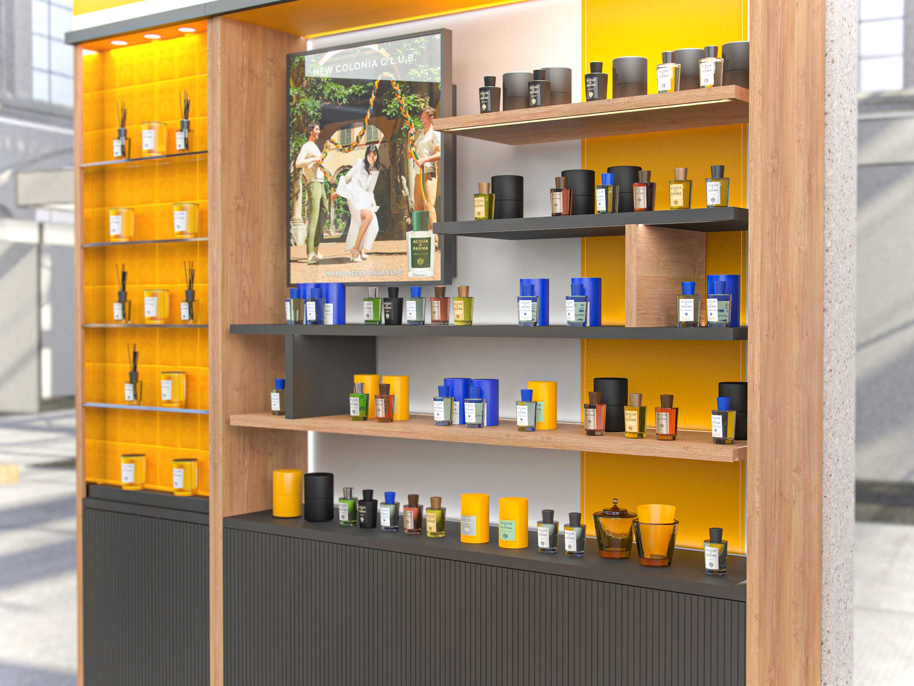 ACQUA DI PARMA BACKWALL — Изображение №4 — Брендинг, 3D на Dprofile