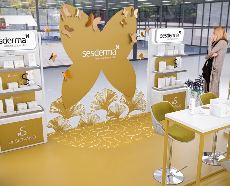 sesderma shop in shop — Брендинг, 3D на Dprofile