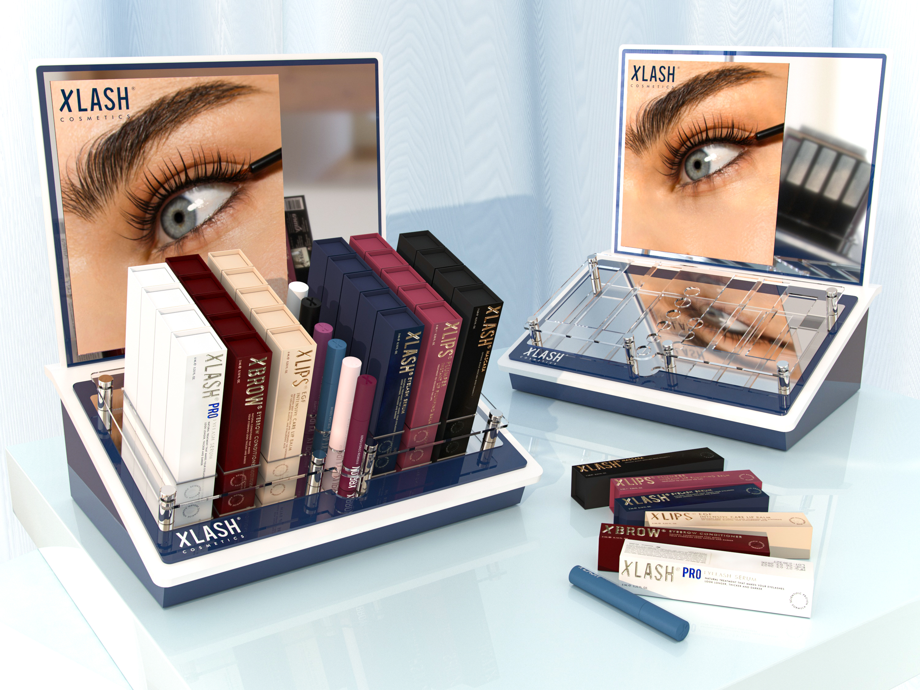 XLASH cosmetics POSM — Изображение №2 — Брендинг, 3D на Dprofile