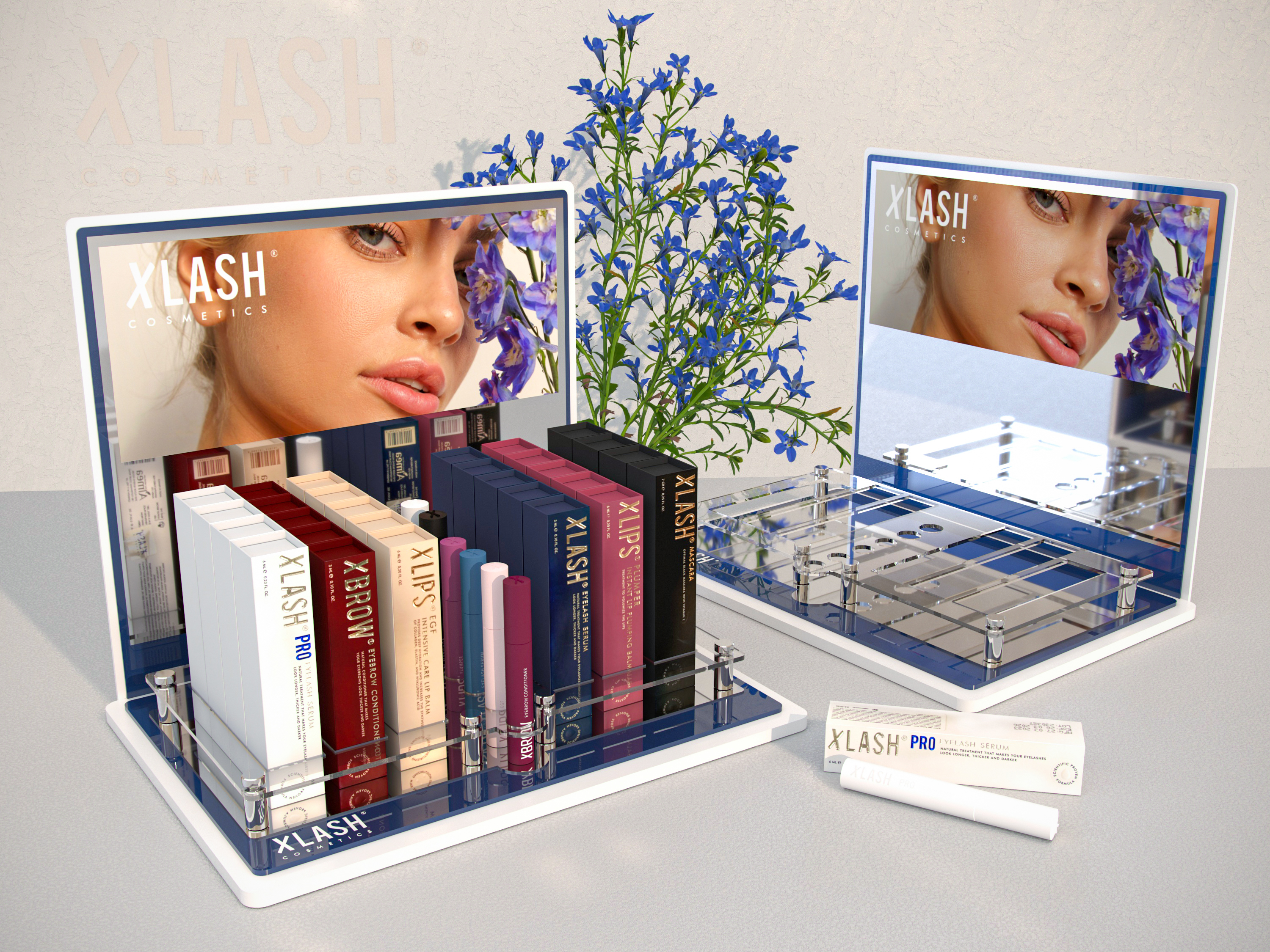 XLASH cosmetics POSM — Изображение №1 — Брендинг, 3D на Dprofile