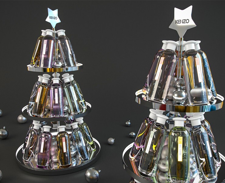 perfum christmas tree — Брендинг, 3D на Dprofile