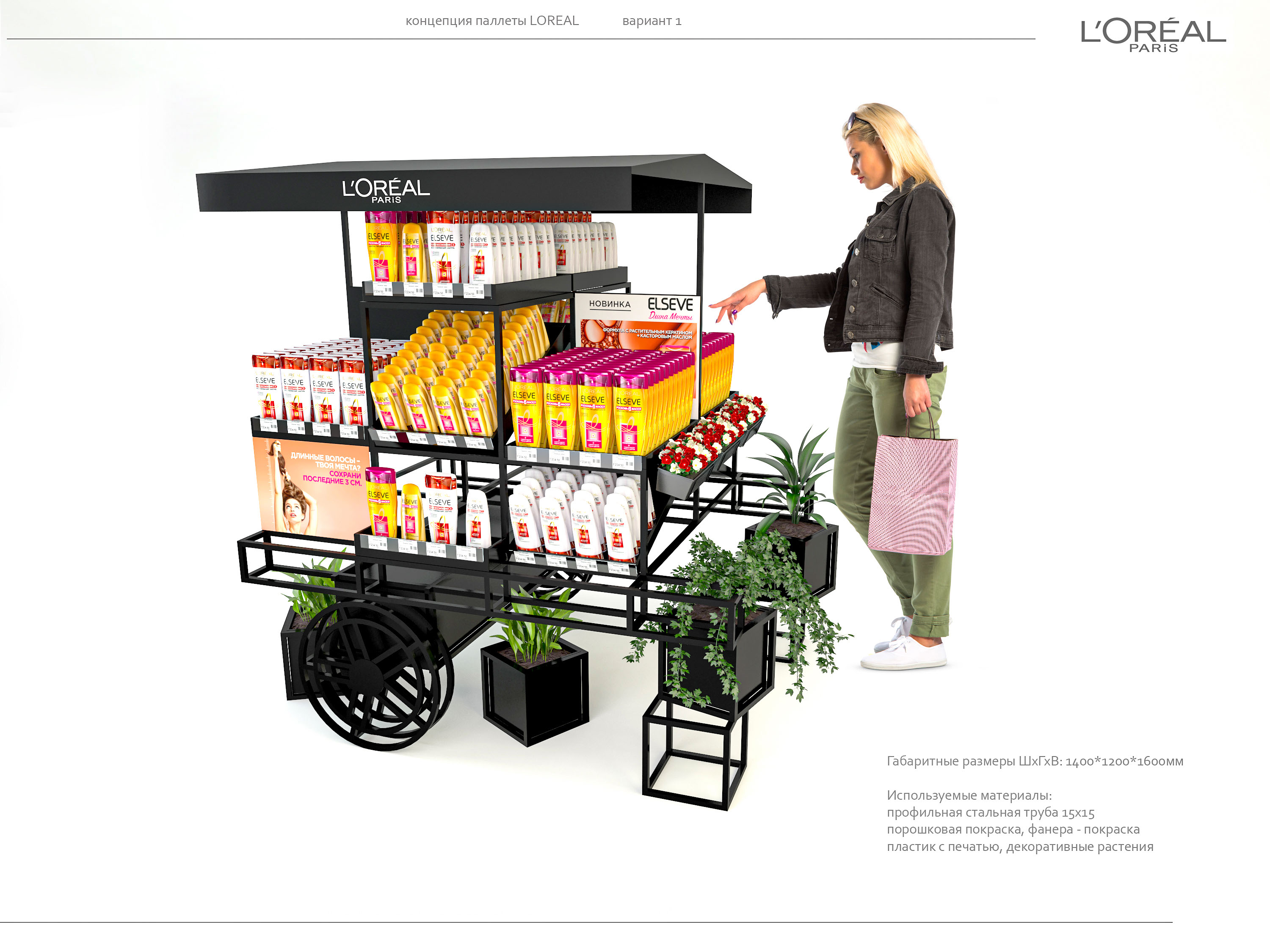 LOREAL POSM Set — Изображение №3 — Брендинг, 3D на Dprofile