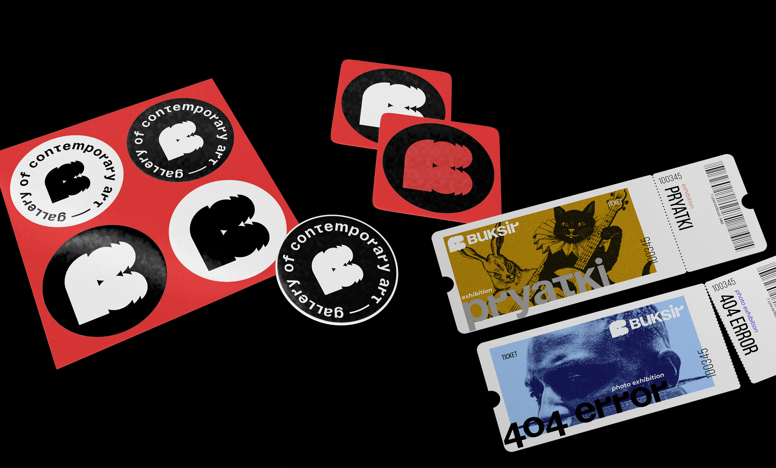 Buksir Gallery | Brand Identity — Изображение №6 — Брендинг, Графика на Dprofile