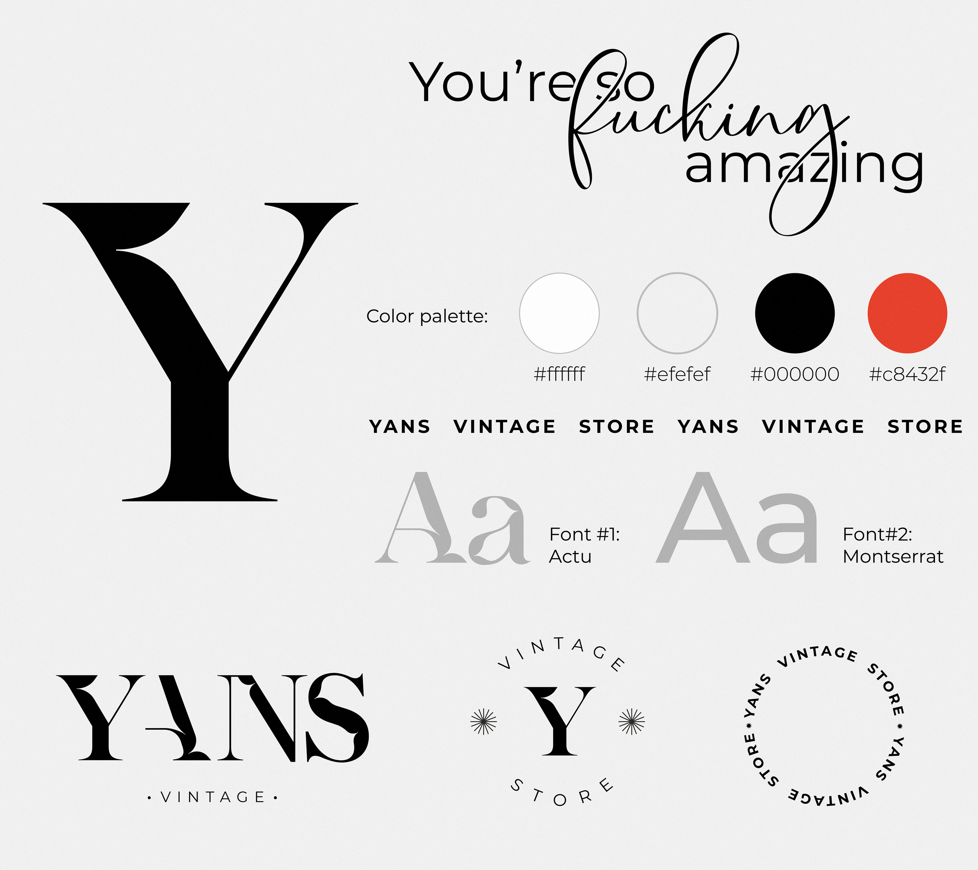 Yans Vintage Store | Brand Identity — Изображение №4 — Брендинг, Графика на Dprofile