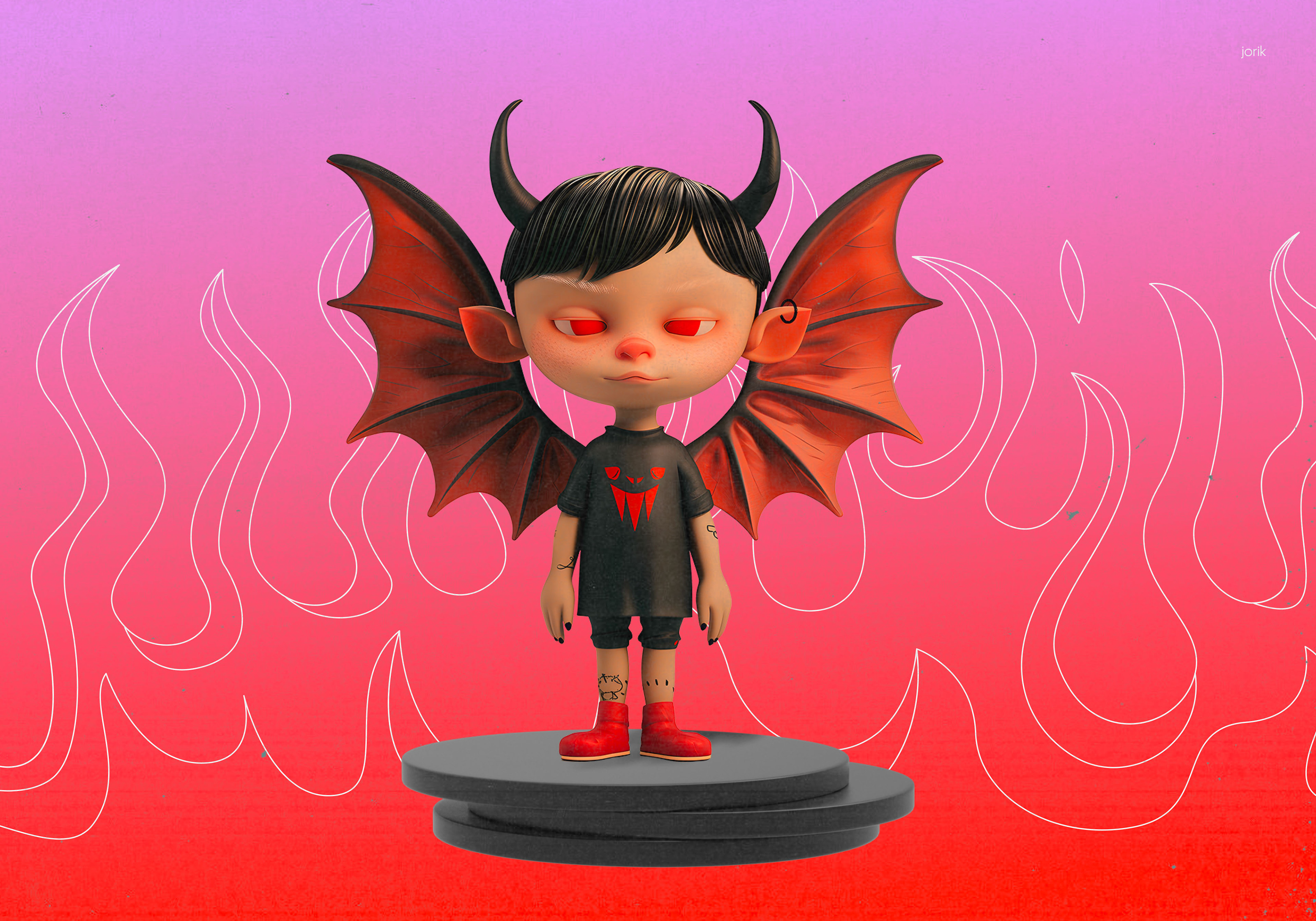 Vampire | Сharacter design — Изображение №4 — Иллюстрация, 3D на Dprofile