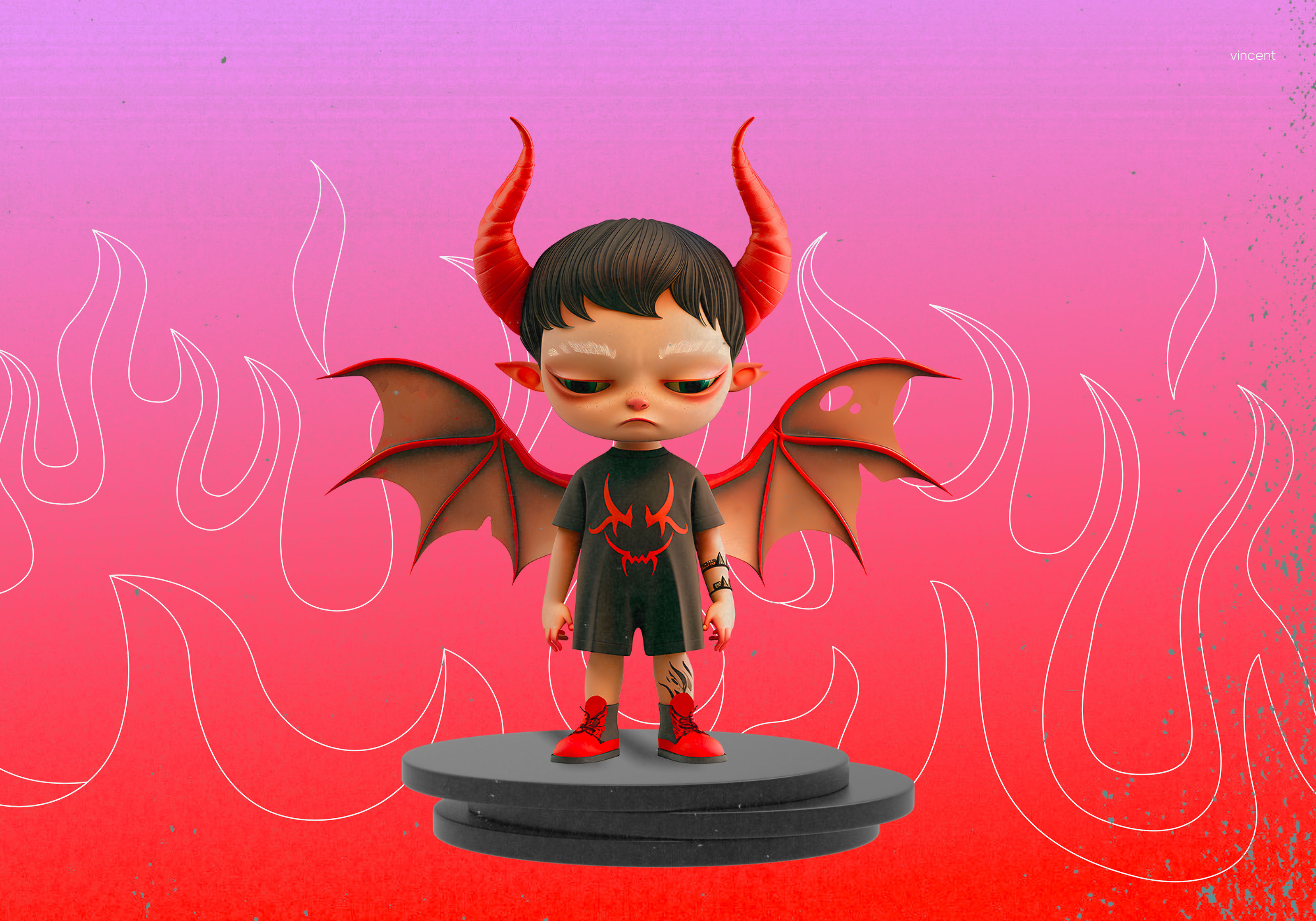 Vampire | Сharacter design — Изображение №7 — Иллюстрация, 3D на Dprofile