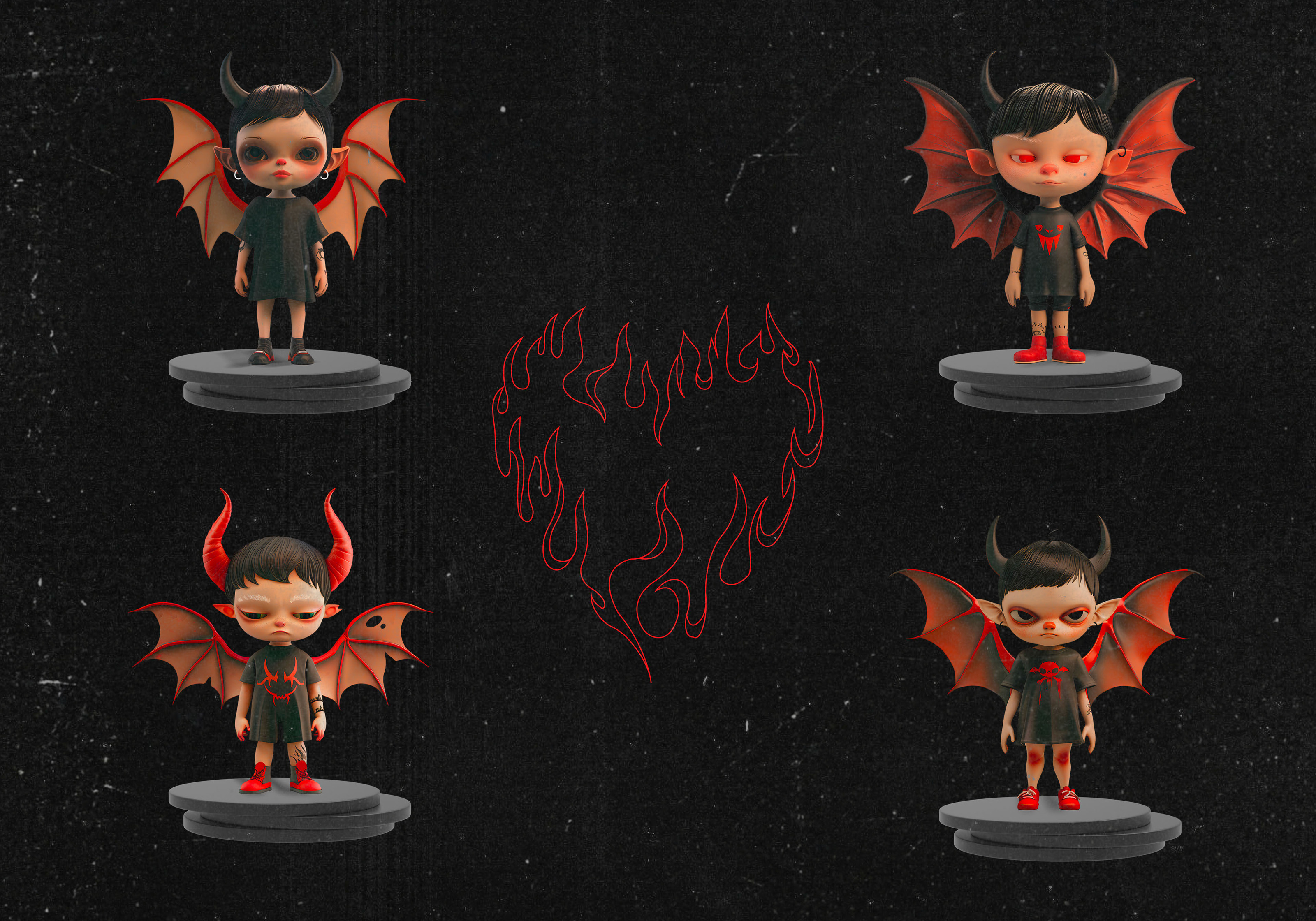 Vampire | Сharacter design — Изображение №9 — Иллюстрация, 3D на Dprofile