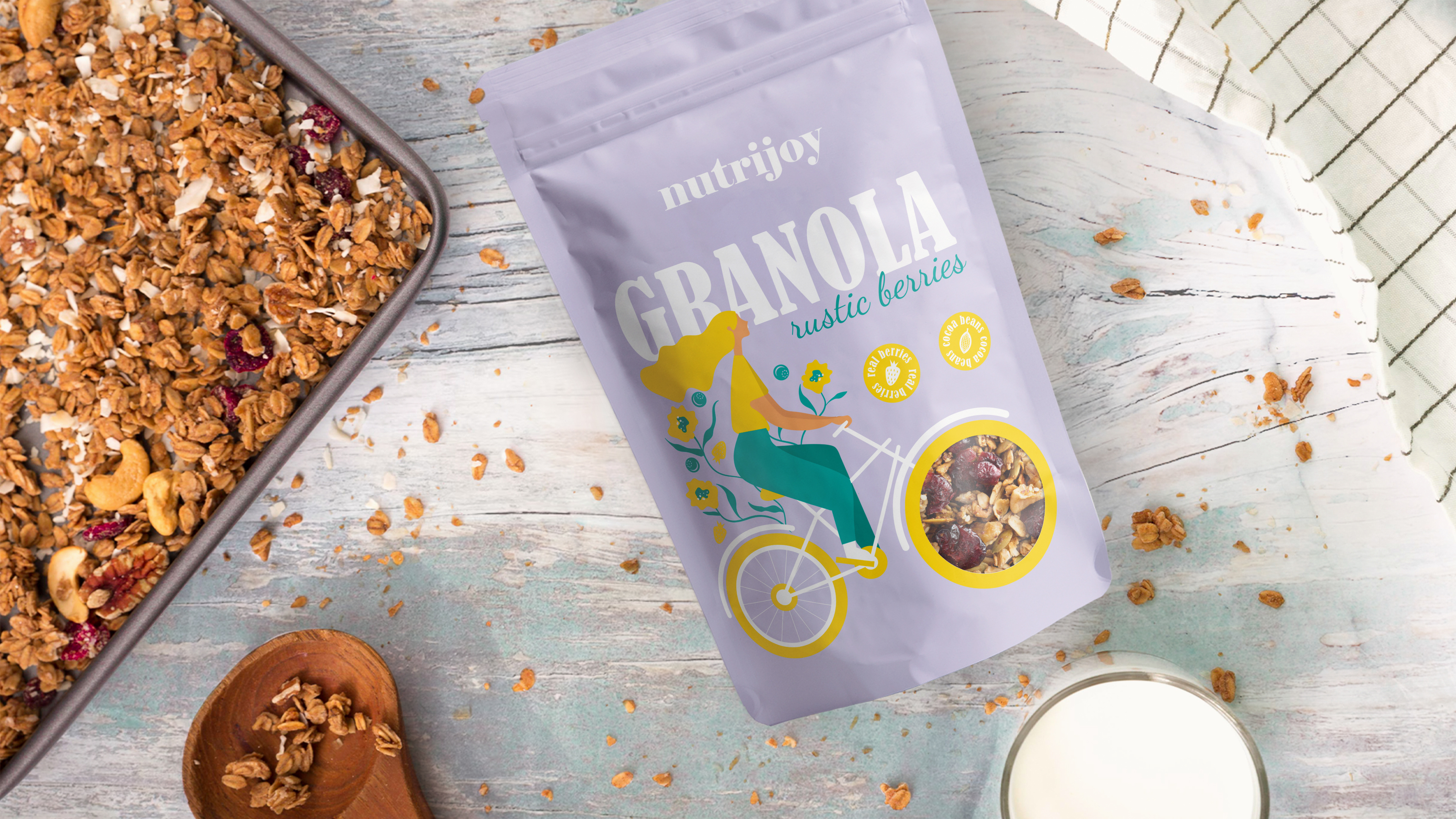 Логотип и упаковка для гранолы|granola packaging design — Изображение №6 — Брендинг на Dprofile