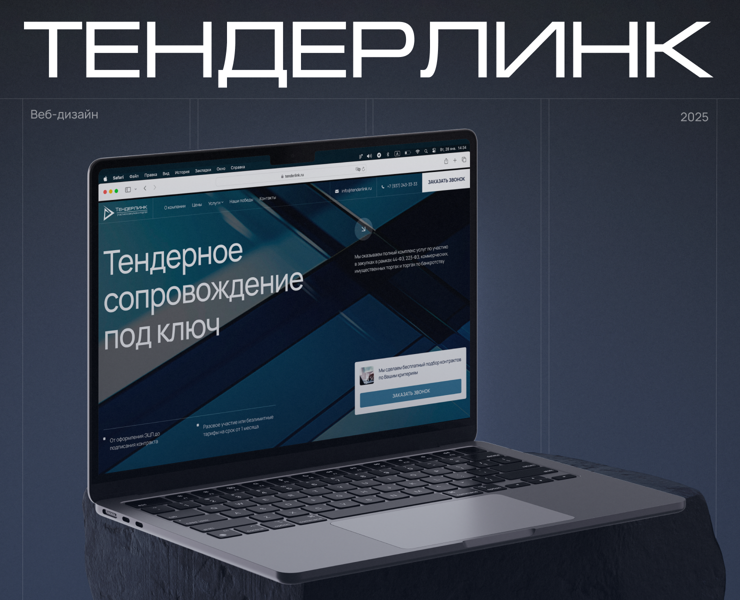 Дизайн сайта компании Тендерлинк | Закупки и тендера на Dprofile