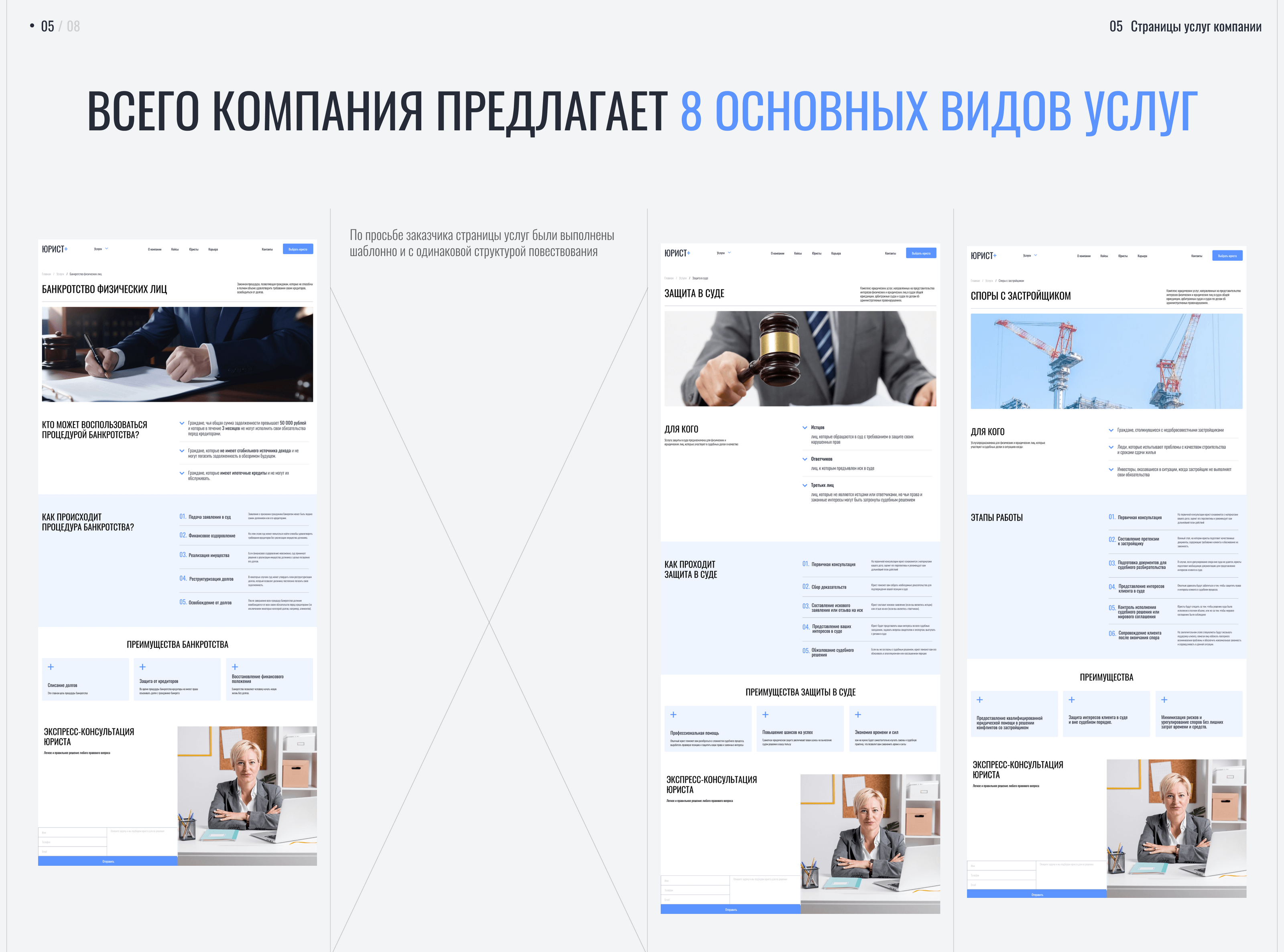 Сайт для юридического агентства — Изображение №7 — Интерфейсы на Dprofile