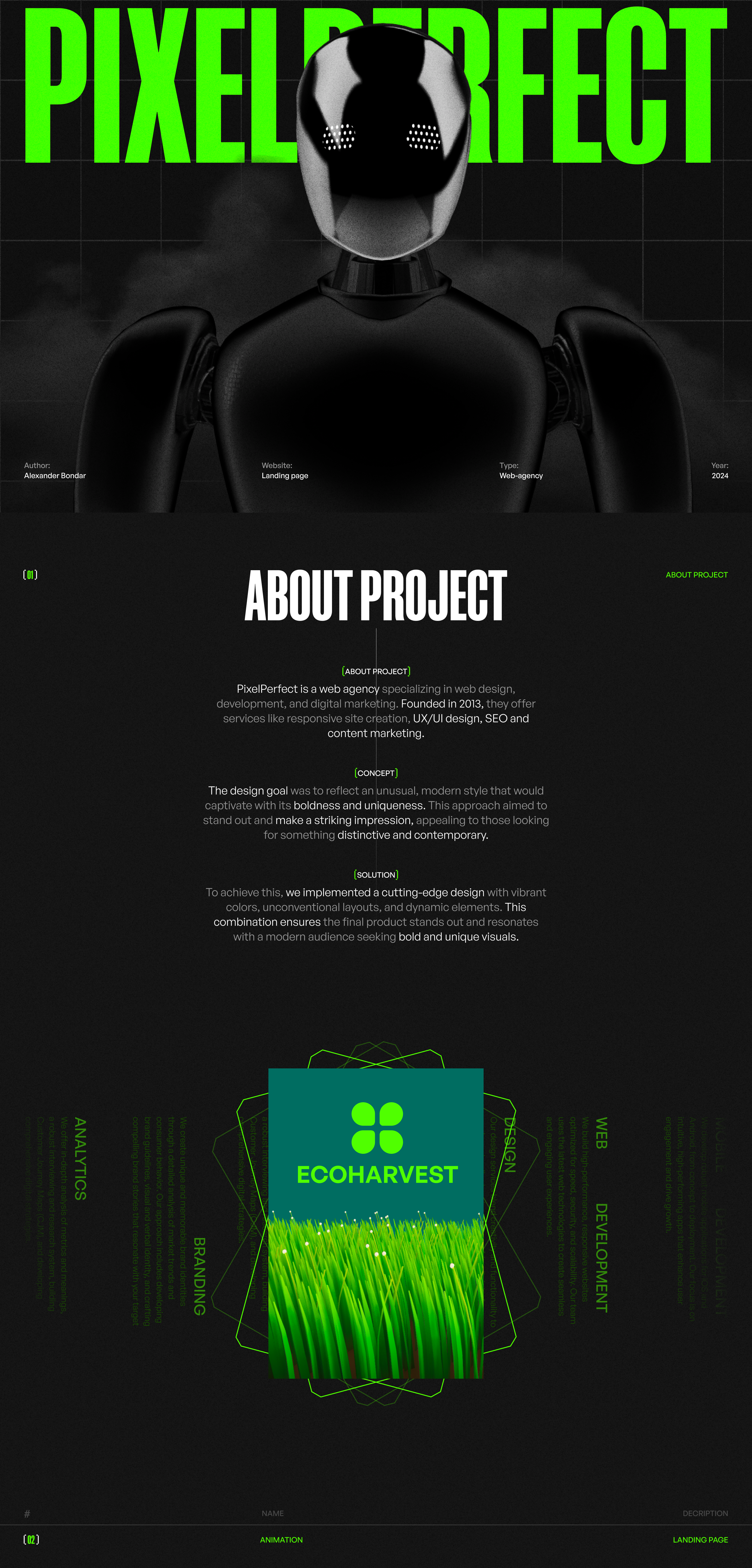 PIXELPERFECT | Веб-агенство — Изображение №1 — Интерфейсы, Брендинг на Dprofile