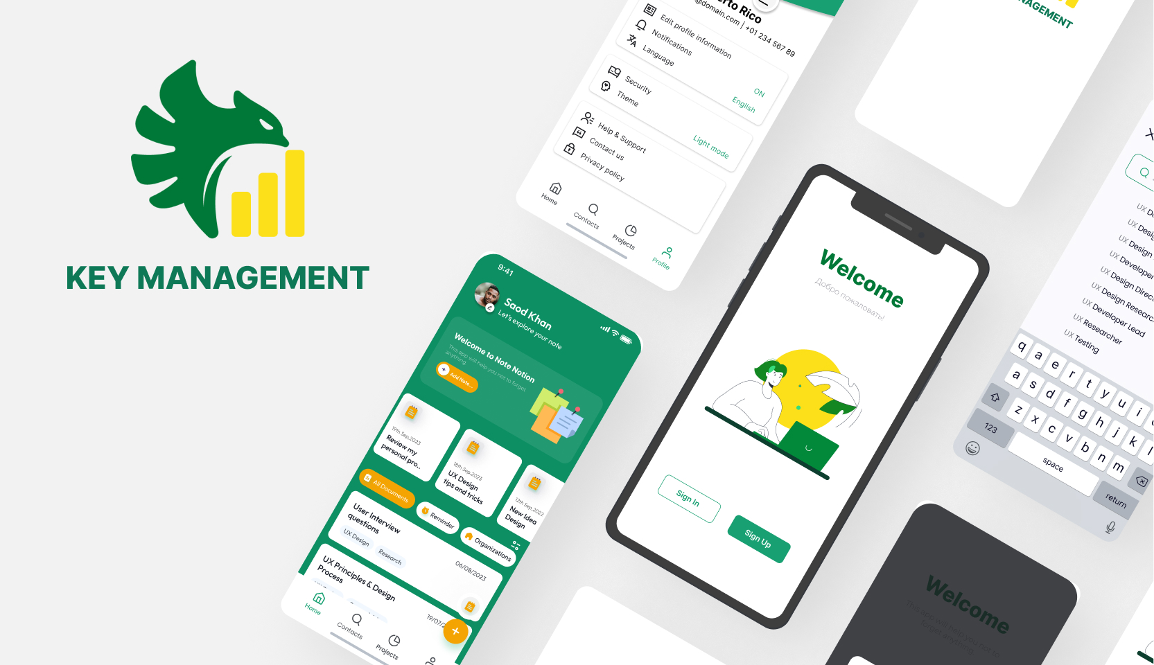 KEY MANAGEMENT — Изображение №1 — Интерфейсы, Маркетинг на Dprofile