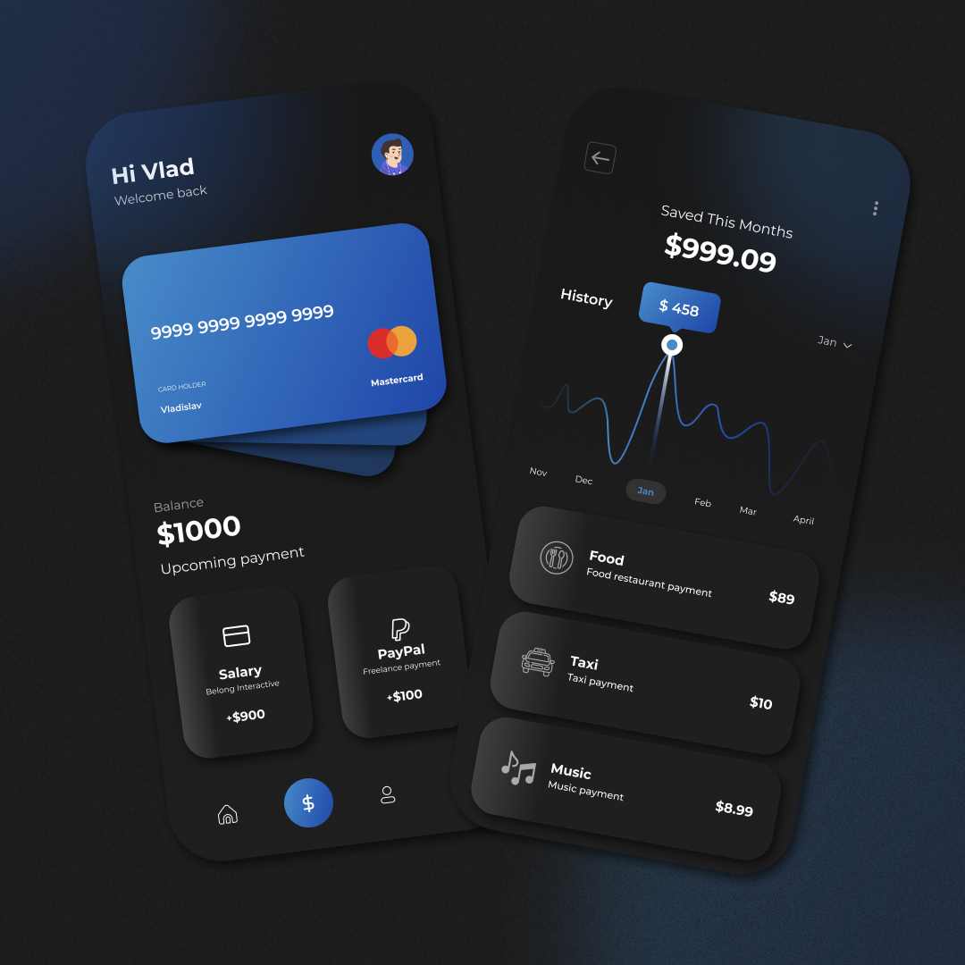 Ux/Ui Mobile Wallet — Изображение №1 — Графика, Анимация, Интерфейсы на Dprofile
