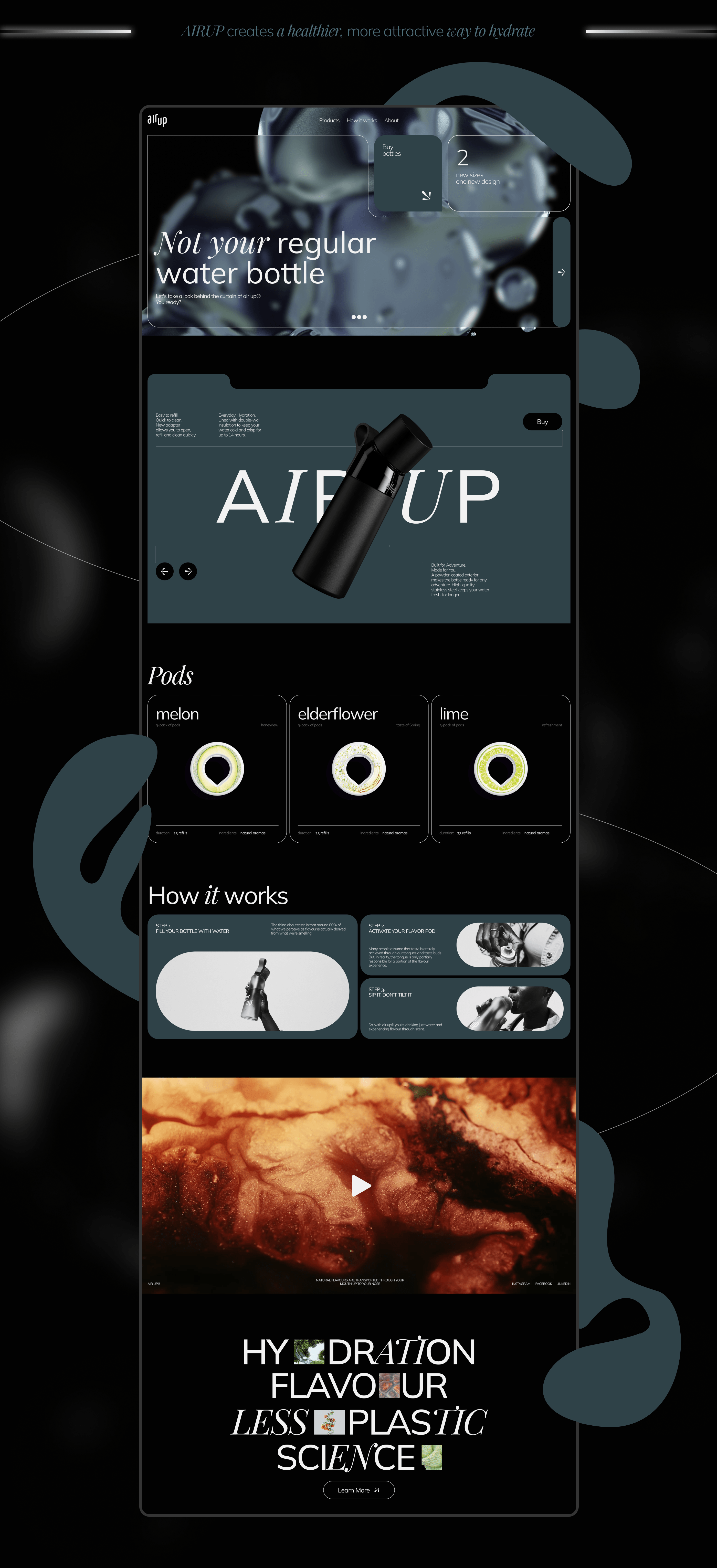 Air Up | Landing Page — Изображение №2 — Интерфейсы на Dprofile