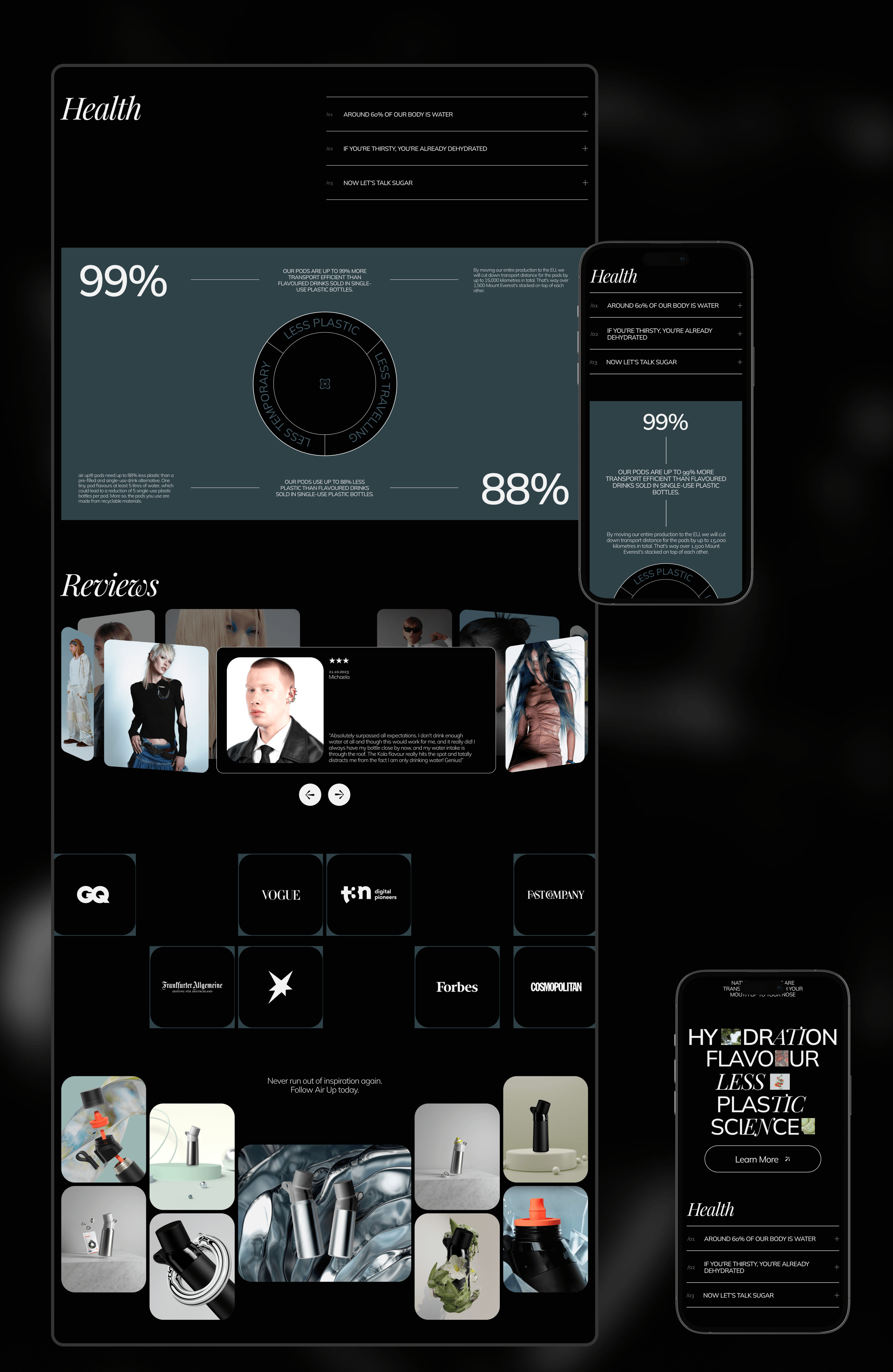 Air Up | Landing Page — Изображение №5 — Интерфейсы на Dprofile