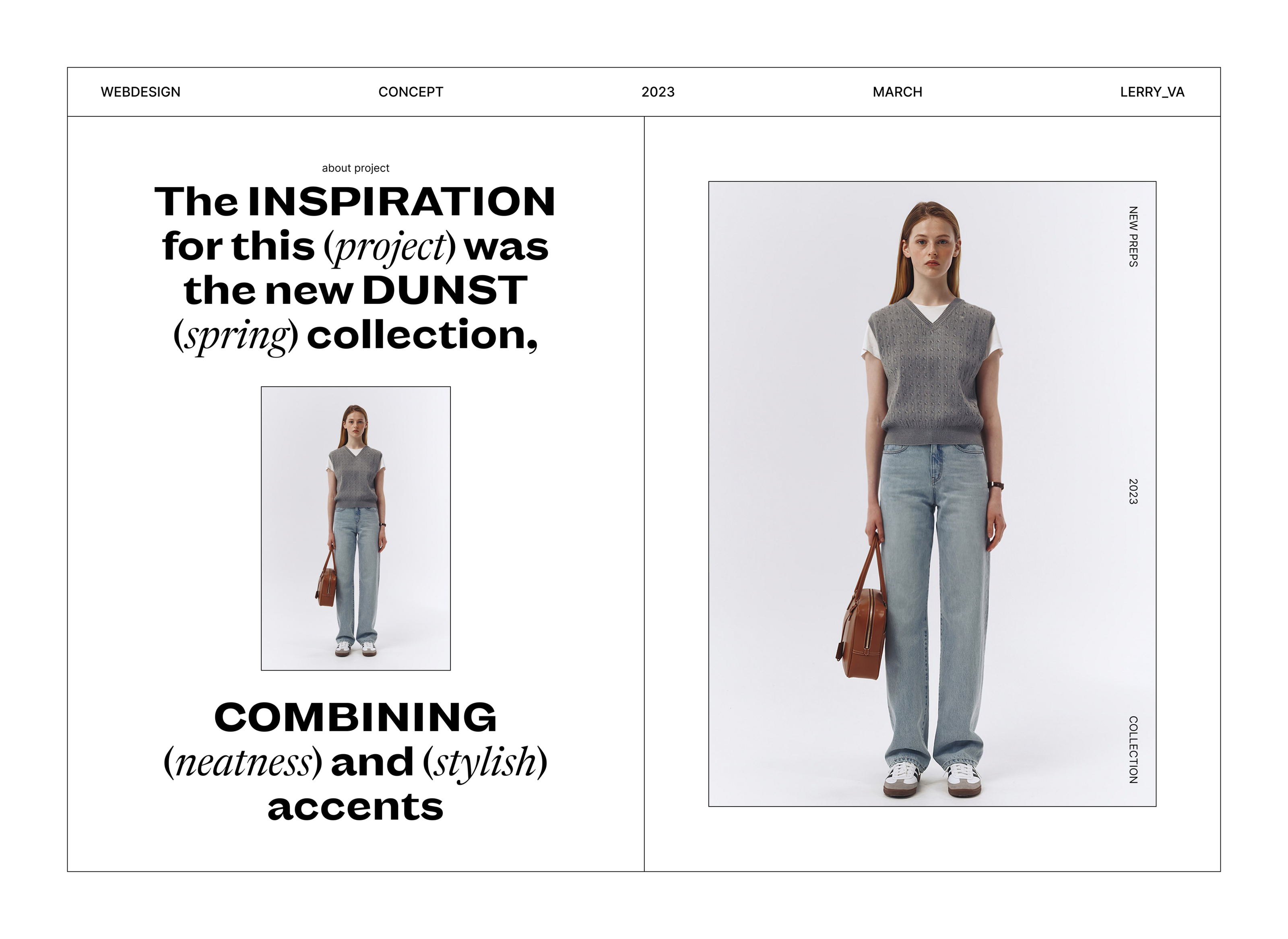 DUNST | redesign website | spring collection — Изображение №1 — Интерфейсы на Dprofile