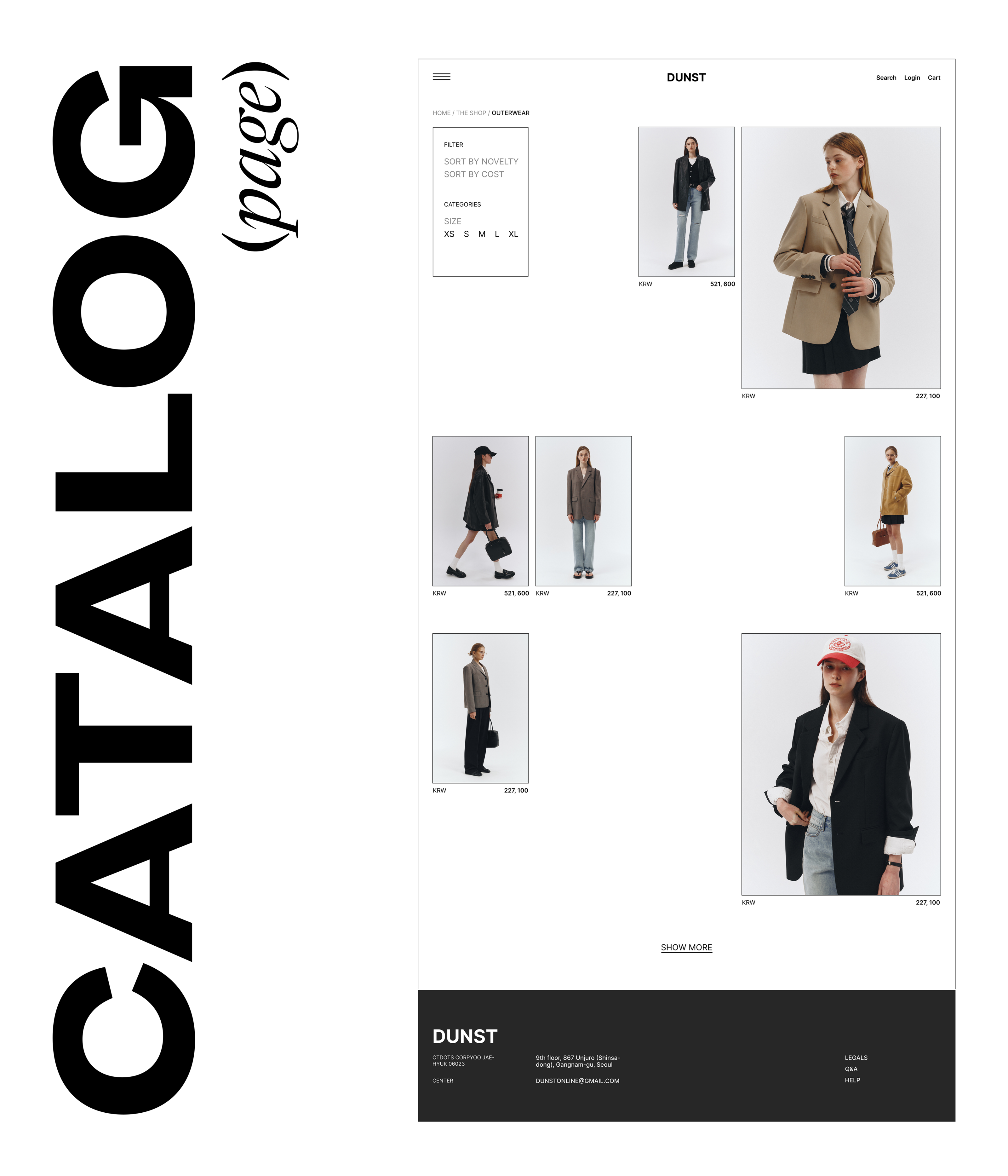 DUNST | redesign website | spring collection — Изображение №12 — Интерфейсы на Dprofile