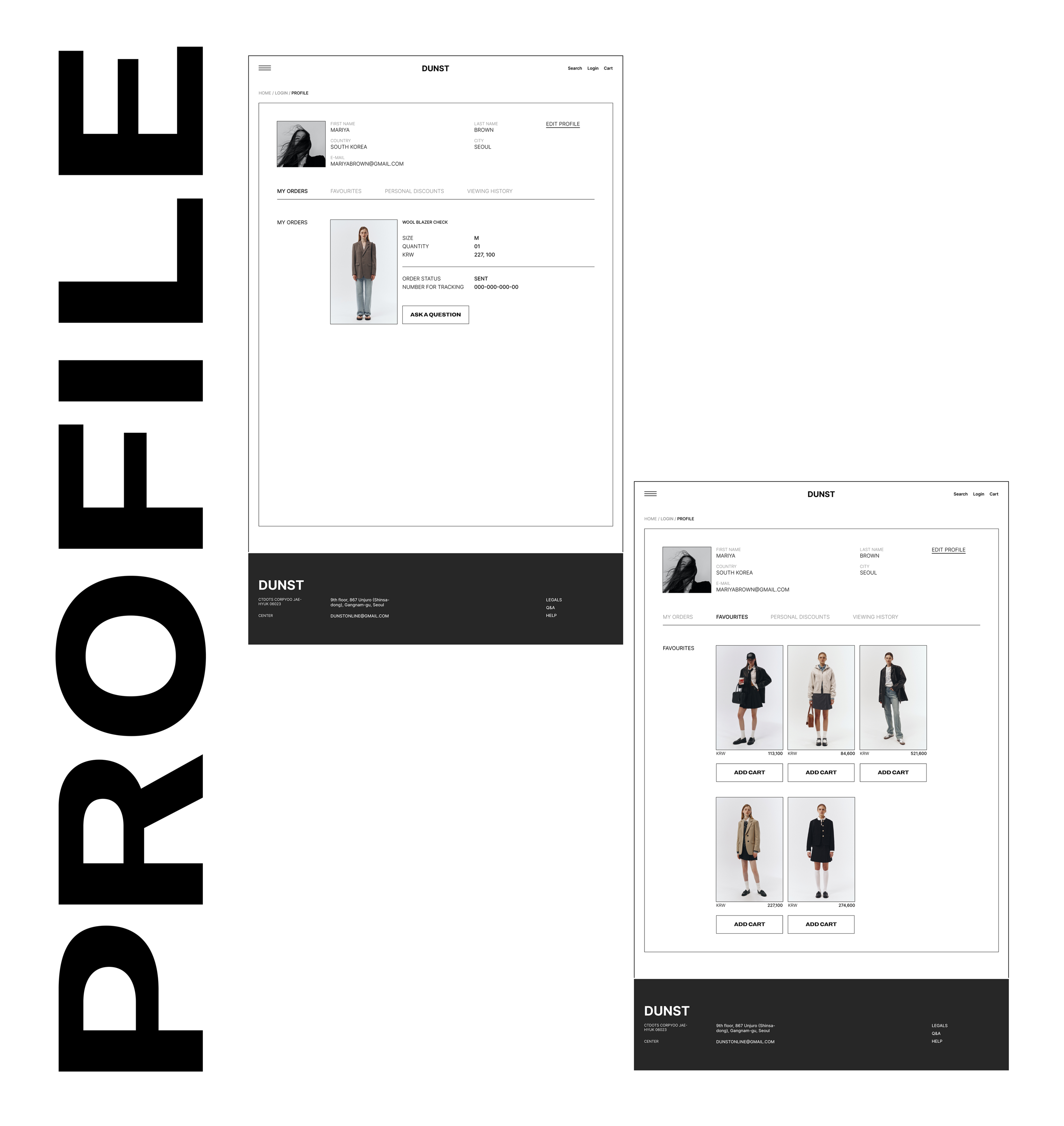DUNST | redesign website | spring collection — Изображение №16 — Интерфейсы на Dprofile
