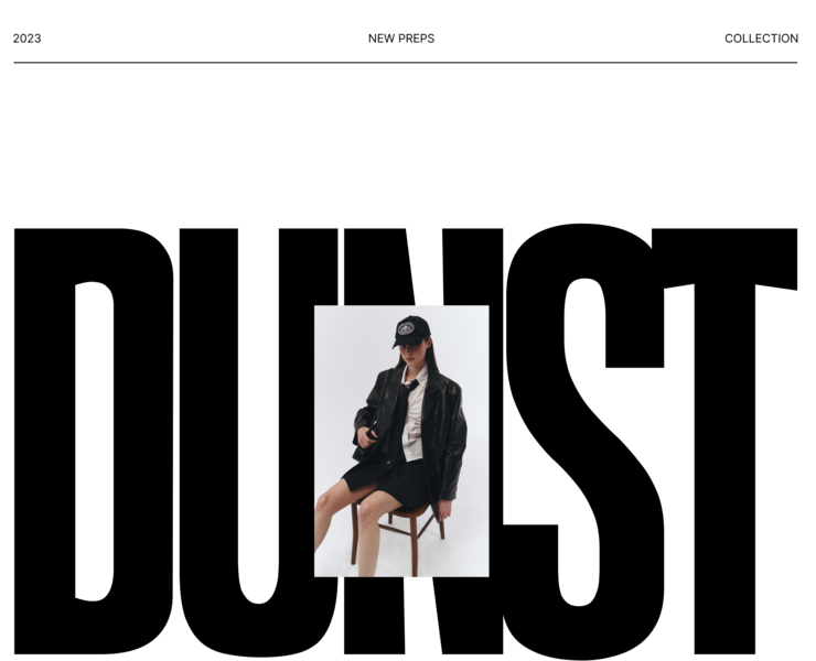 DUNST | redesign website | spring collection — Интерфейсы на Dprofile