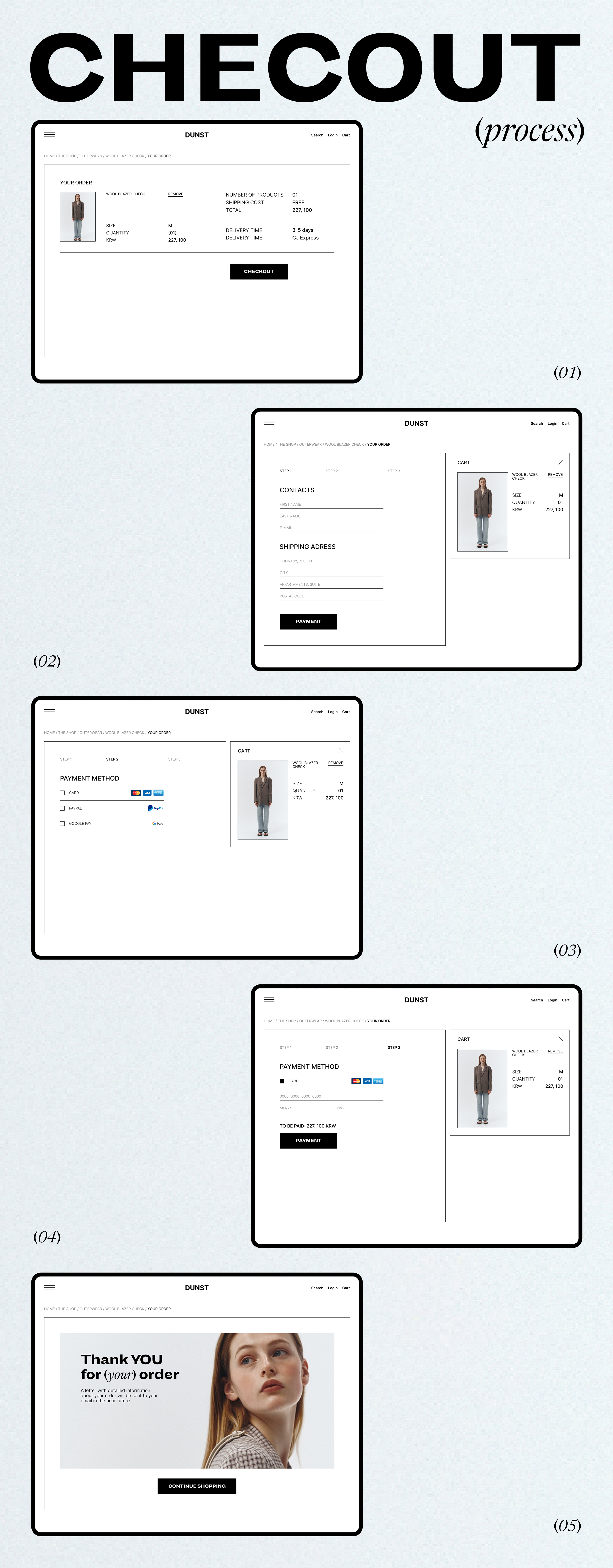 DUNST | redesign website | spring collection — Изображение №14 — Интерфейсы на Dprofile