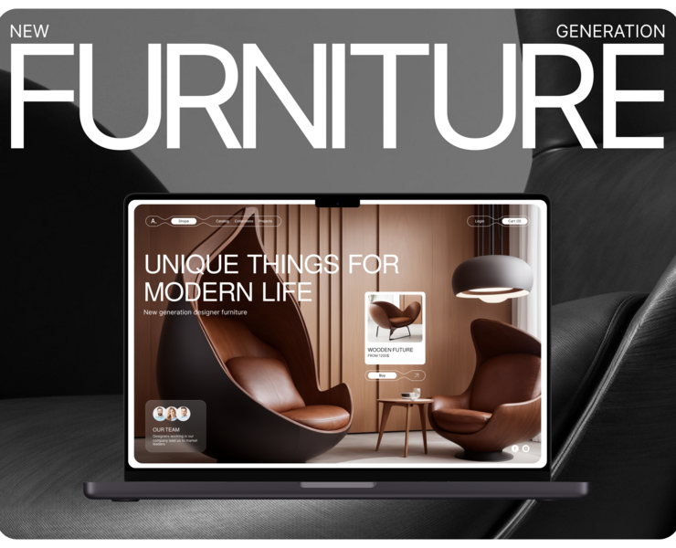 New generation furniture | website — Интерфейсы на Dprofile