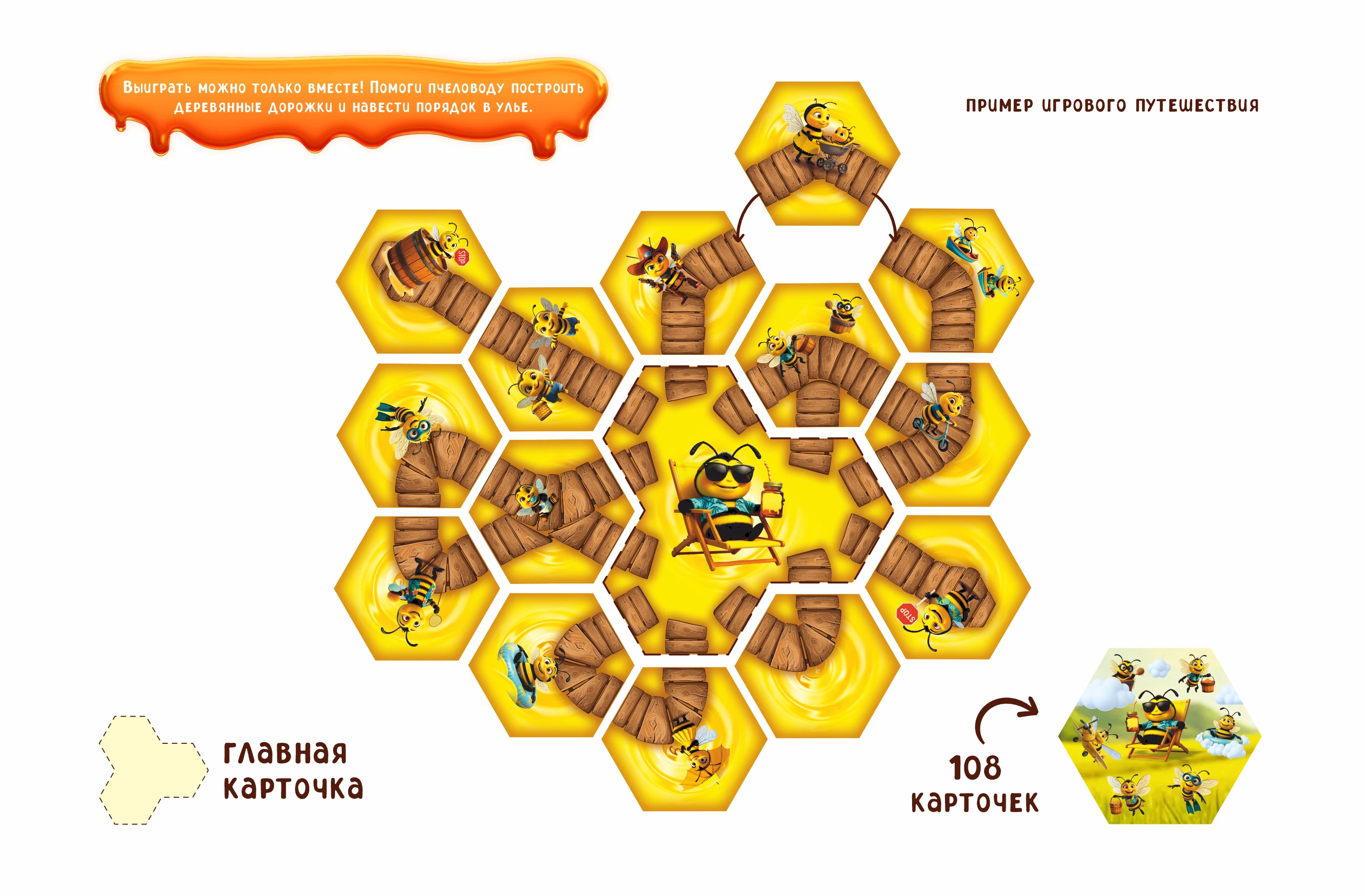 Настольная игра для всей семьи "ПЧЕЛОВОД" — Изображение №6 — Брендинг, Иллюстрация на Dprofile