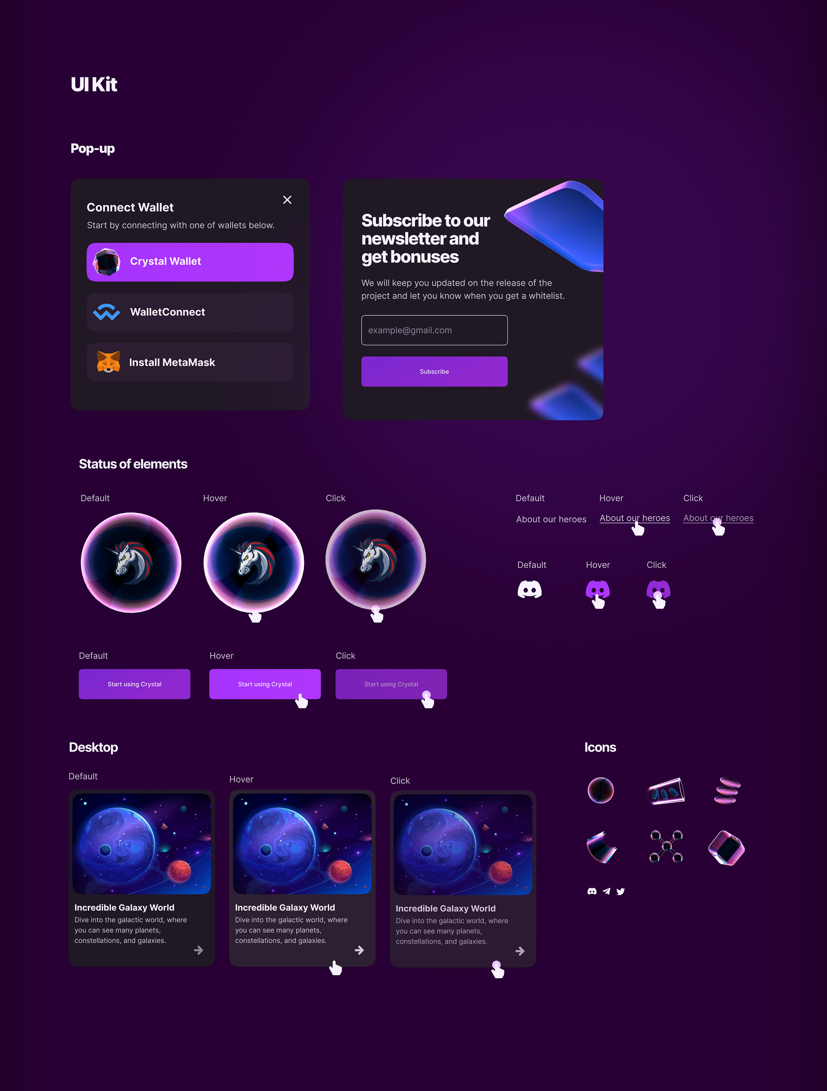 Cryptocurrency Blockchain Landing page. Website & UX+UI — Изображение №22 — Интерфейсы, Анимация на Dprofile