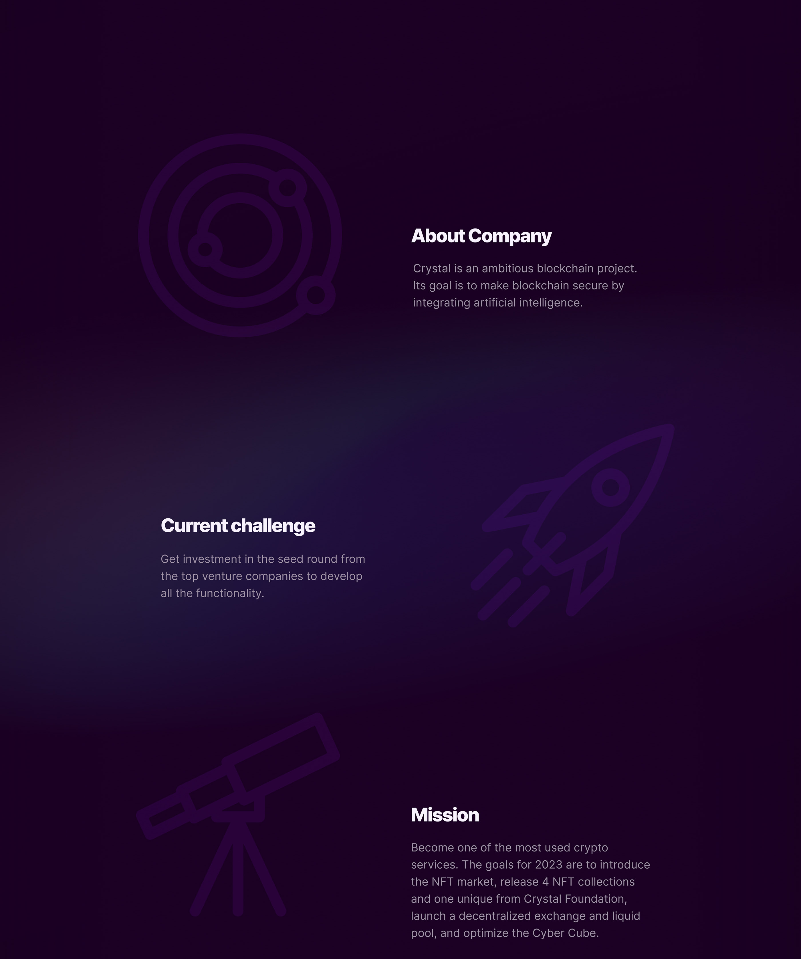 Cryptocurrency Blockchain Landing page. Website & UX+UI — Изображение №2 — Интерфейсы, Анимация на Dprofile