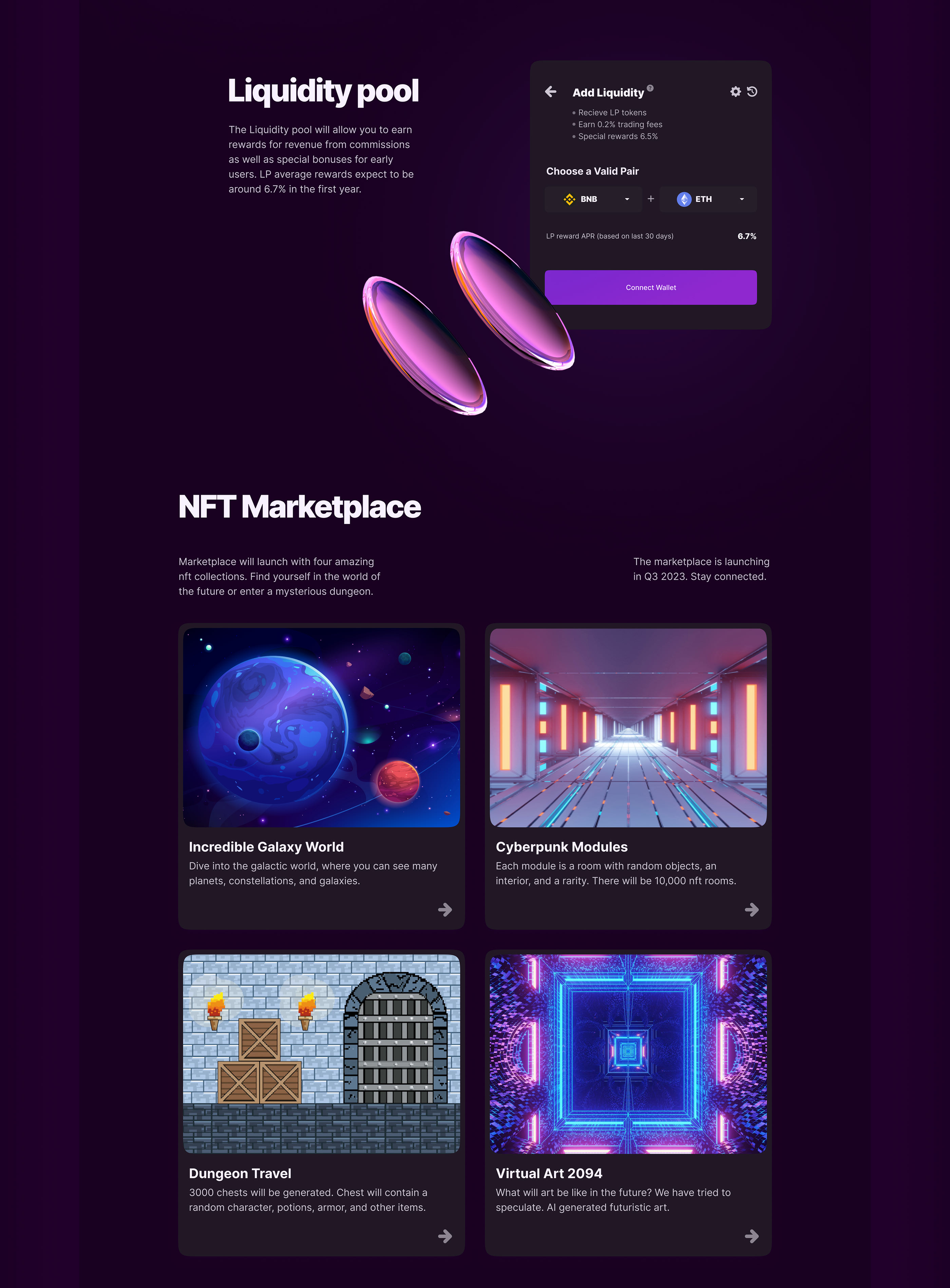 Cryptocurrency Blockchain Landing page. Website & UX+UI — Изображение №15 — Интерфейсы, Анимация на Dprofile
