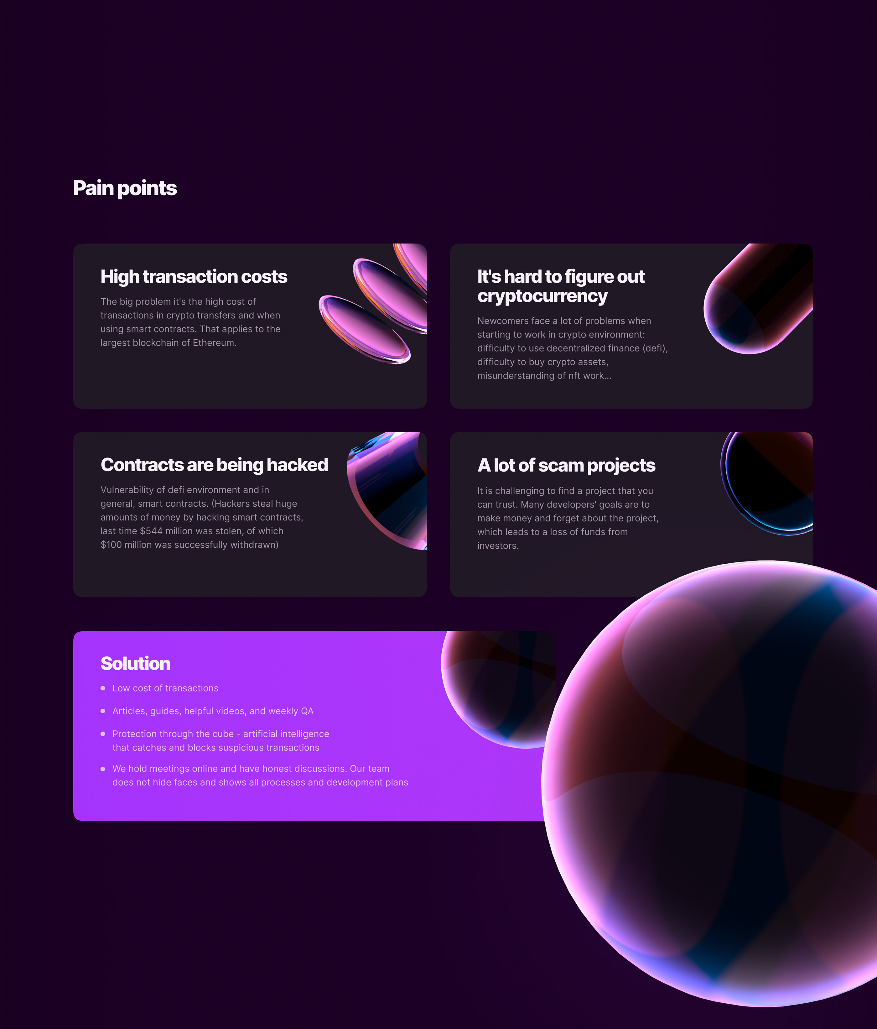 Cryptocurrency Blockchain Landing page. Website & UX+UI — Изображение №3 — Интерфейсы, Анимация на Dprofile