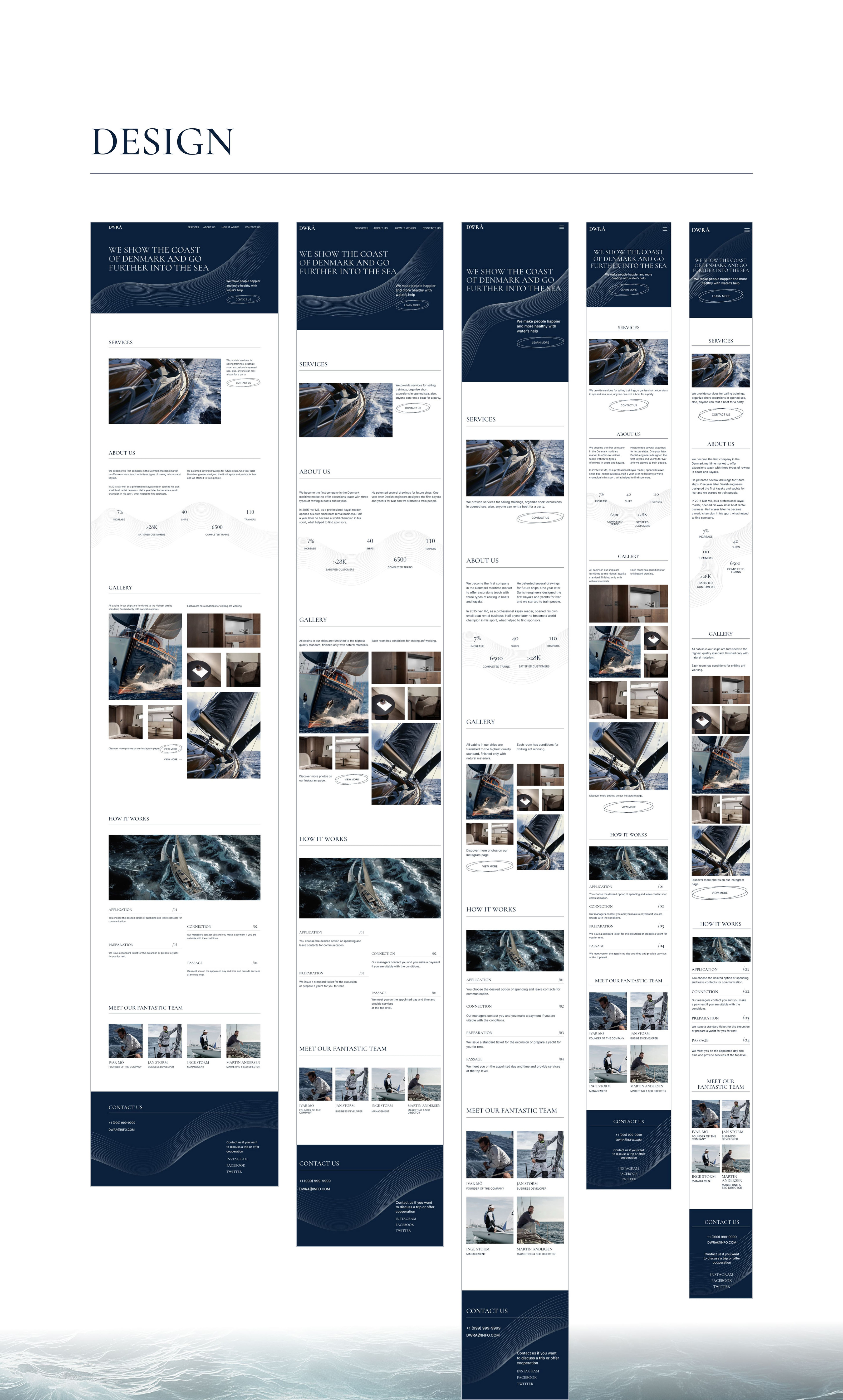 DWRA-YACHTING main page concept — Изображение №10 — Интерфейсы на Dprofile