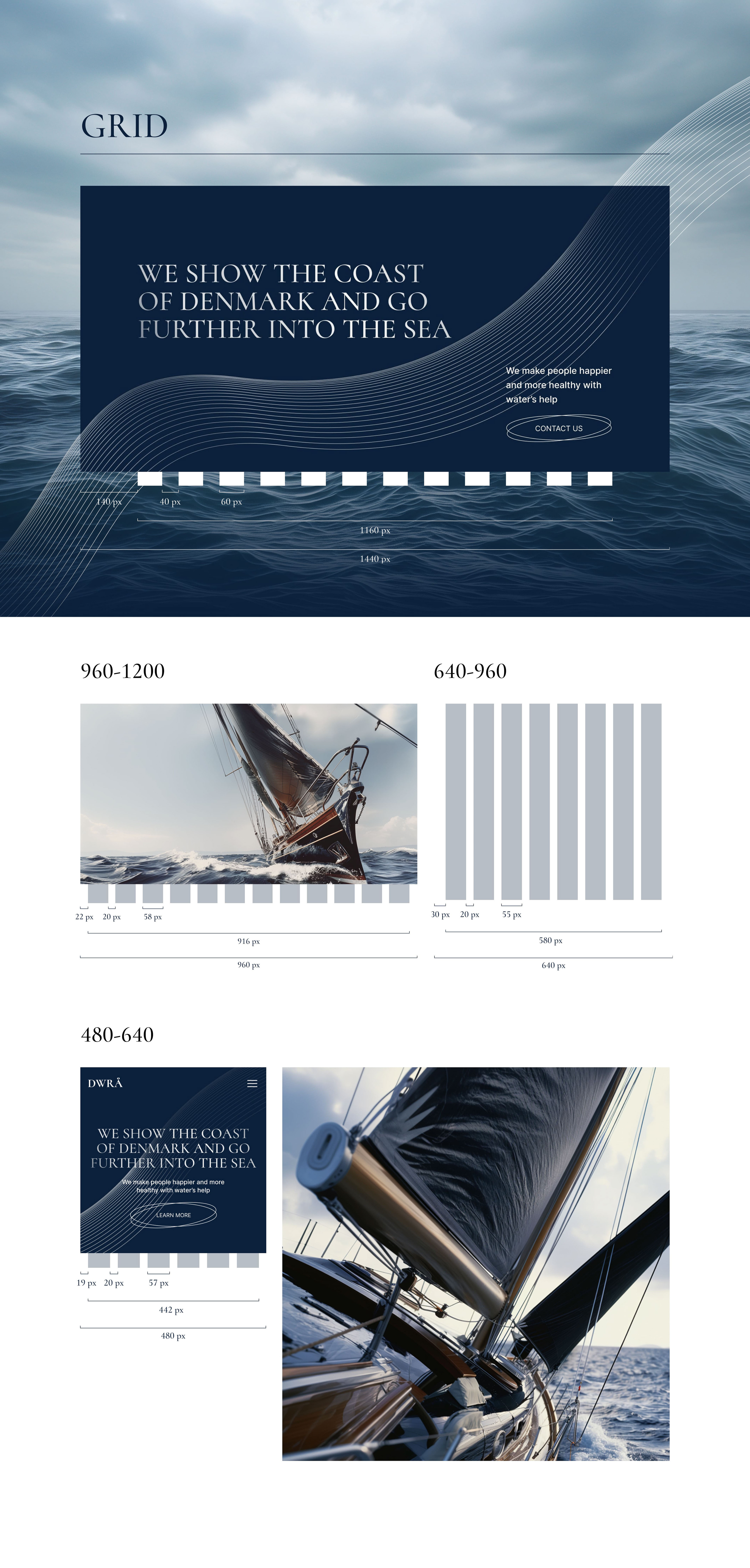 DWRA-YACHTING main page concept — Изображение №7 — Интерфейсы на Dprofile