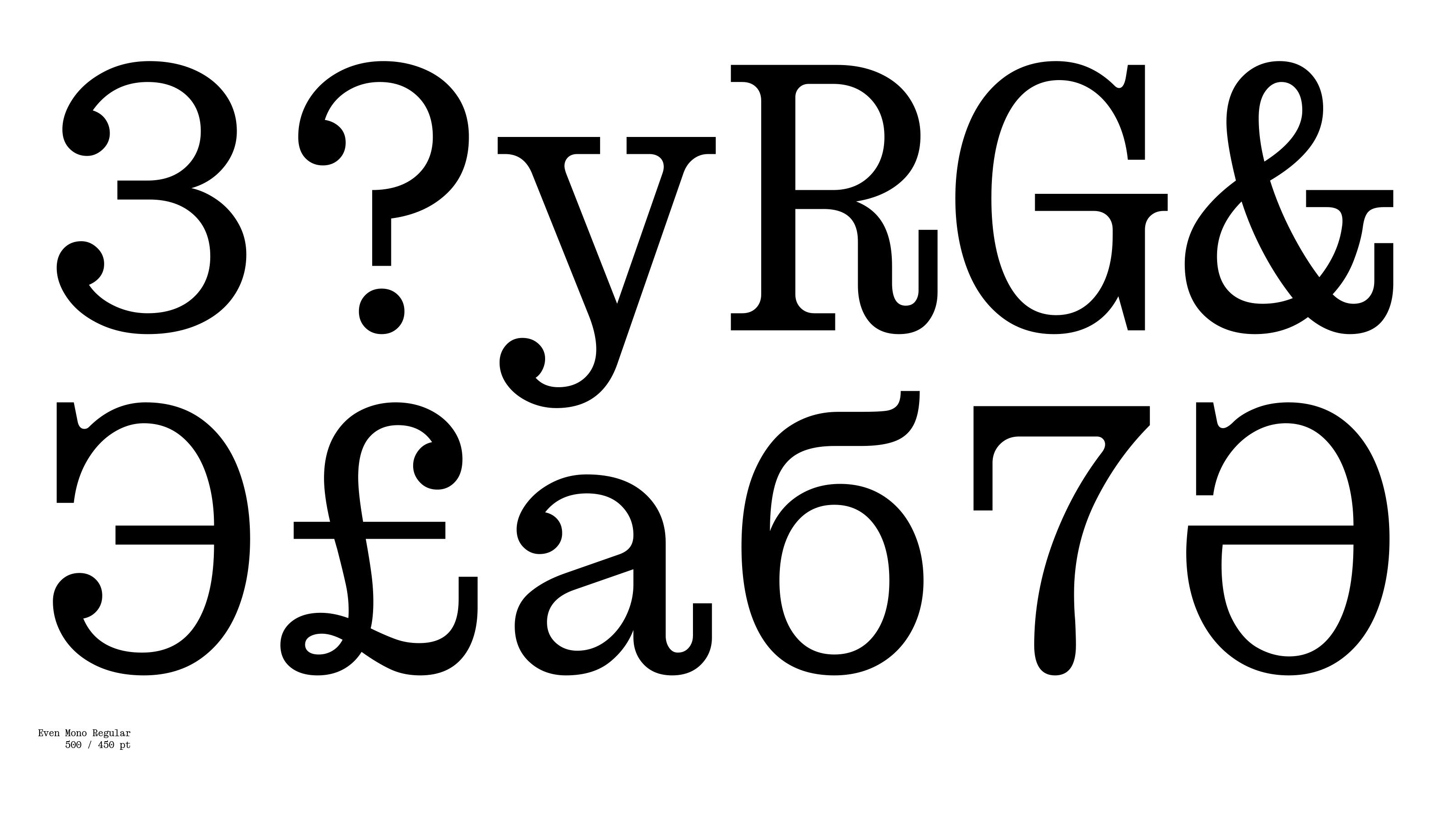 Even Mono Typeface — Изображение №3 — Брендинг, Графика на Dprofile