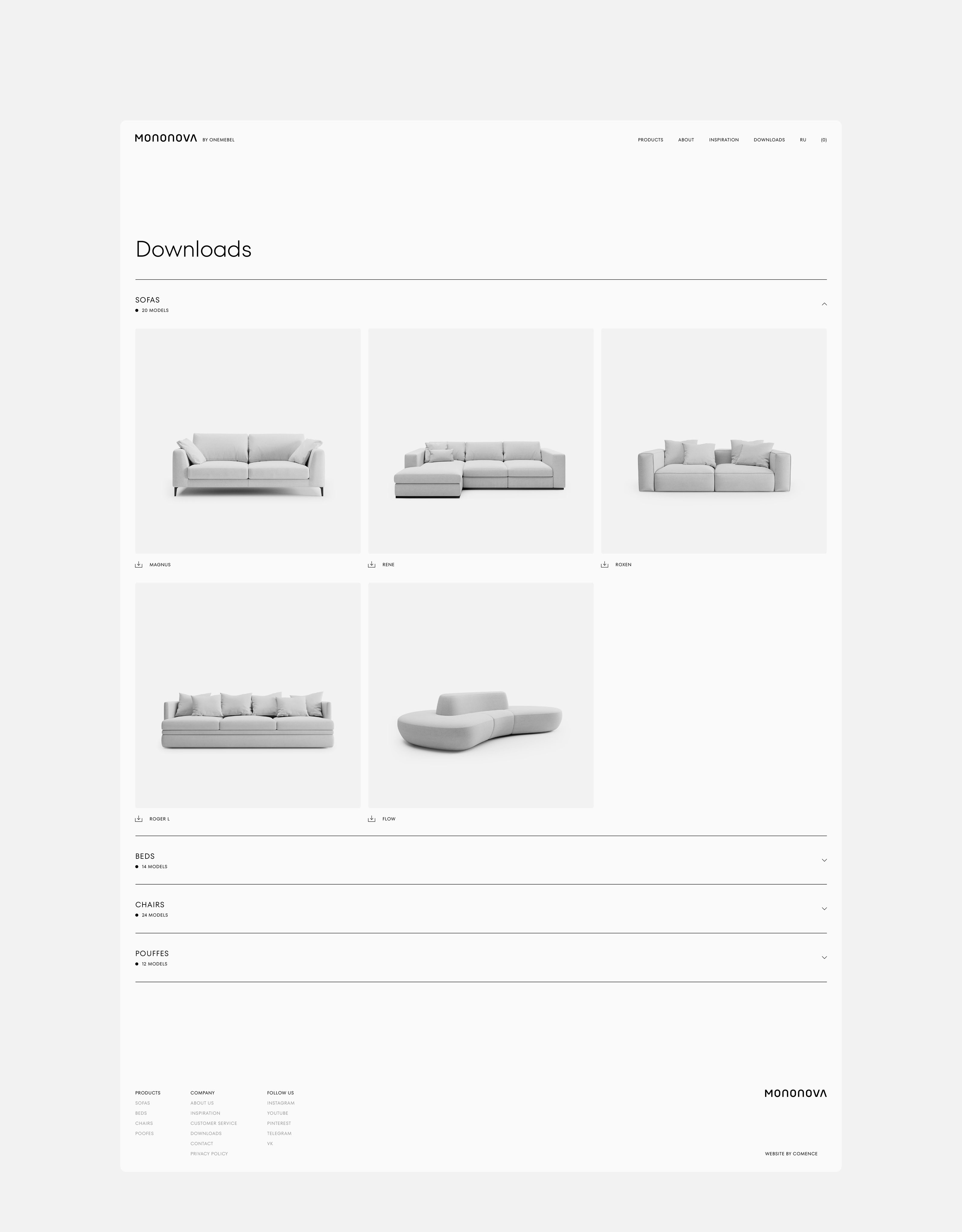 Mononova Website — Изображение №4 — Интерфейсы, Брендинг на Dprofile