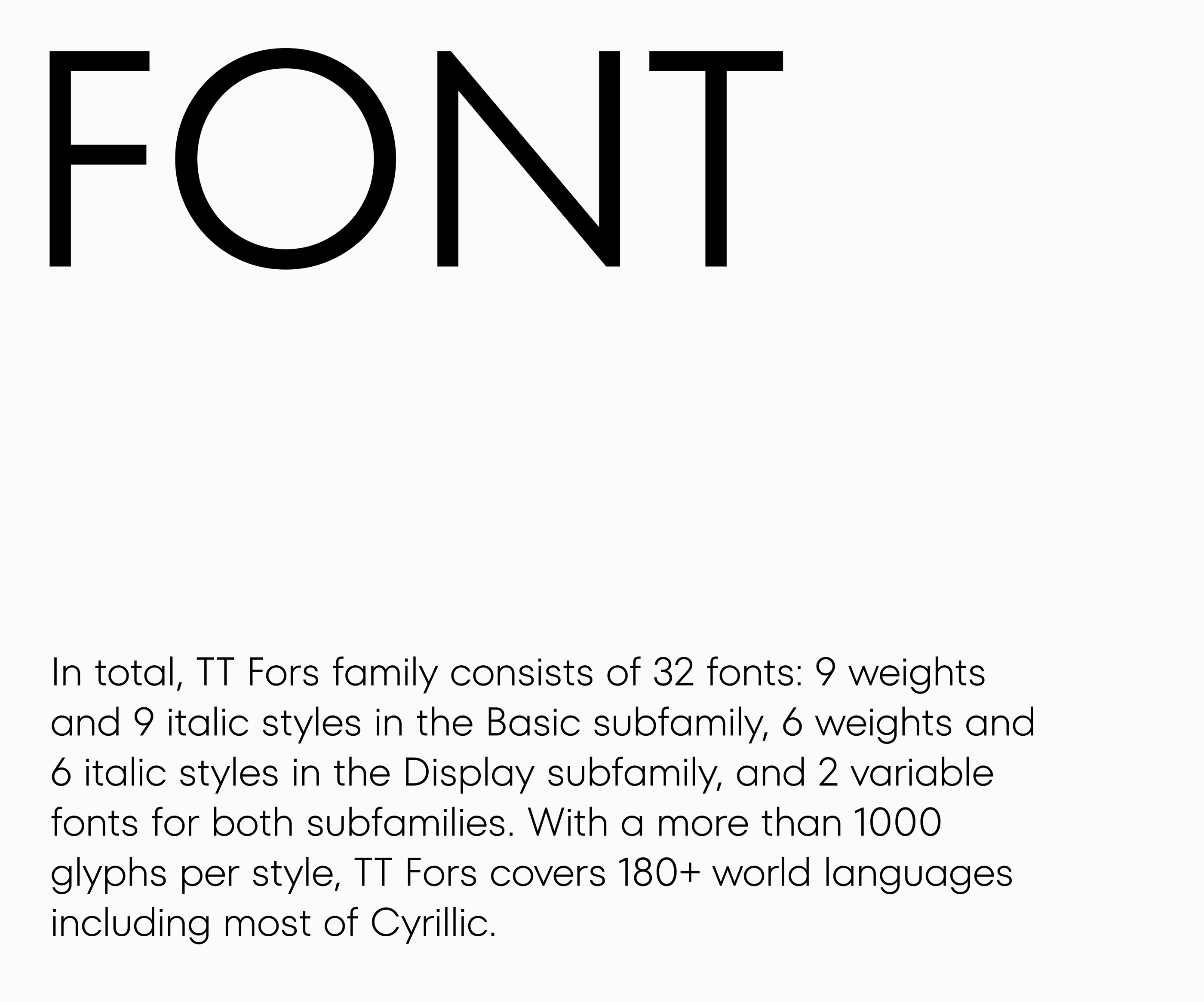 TT Fors Font & Specimen — Изображение №9 — Брендинг, Графика на Dprofile