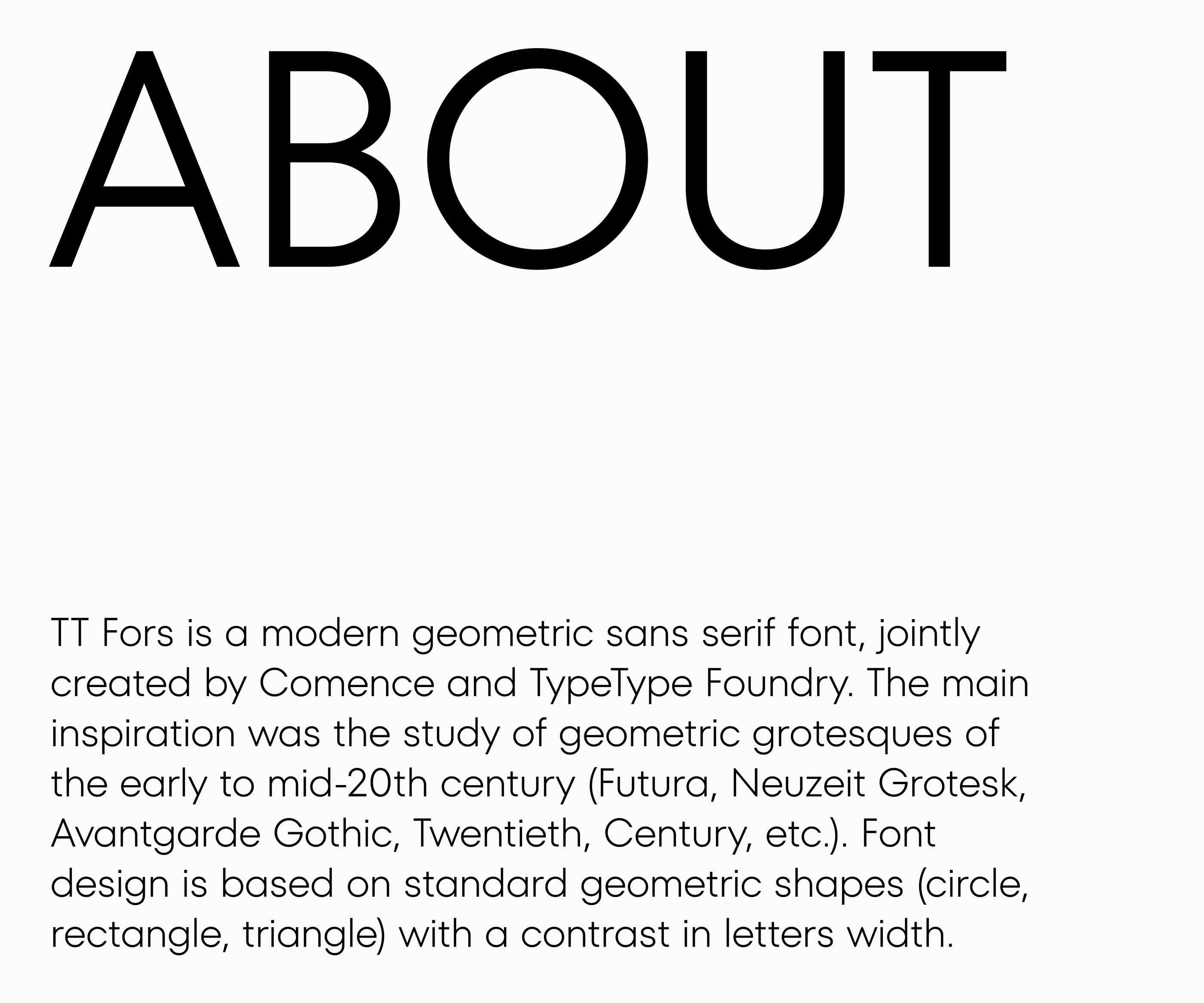 TT Fors Font & Specimen — Изображение №3 — Брендинг, Графика на Dprofile