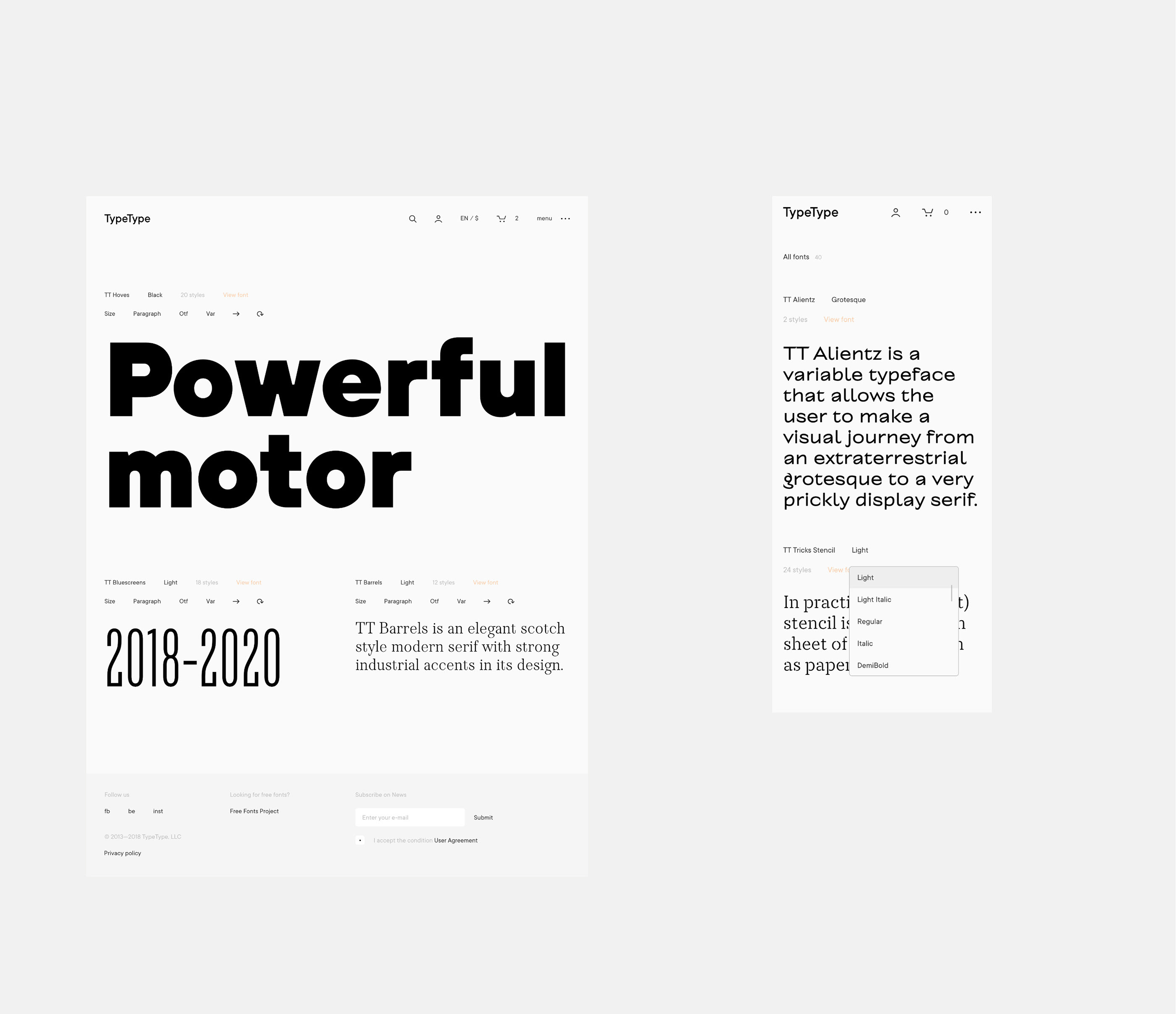 TypeType Website 2020 — Изображение №7 — Брендинг, Интерфейсы на Dprofile