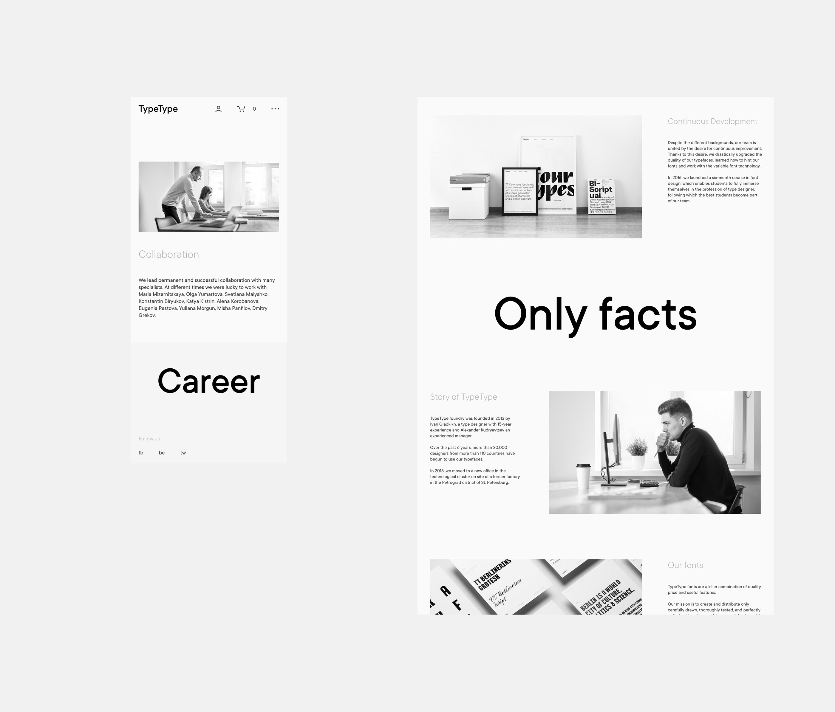 TypeType Website 2020 — Изображение №13 — Брендинг, Интерфейсы на Dprofile