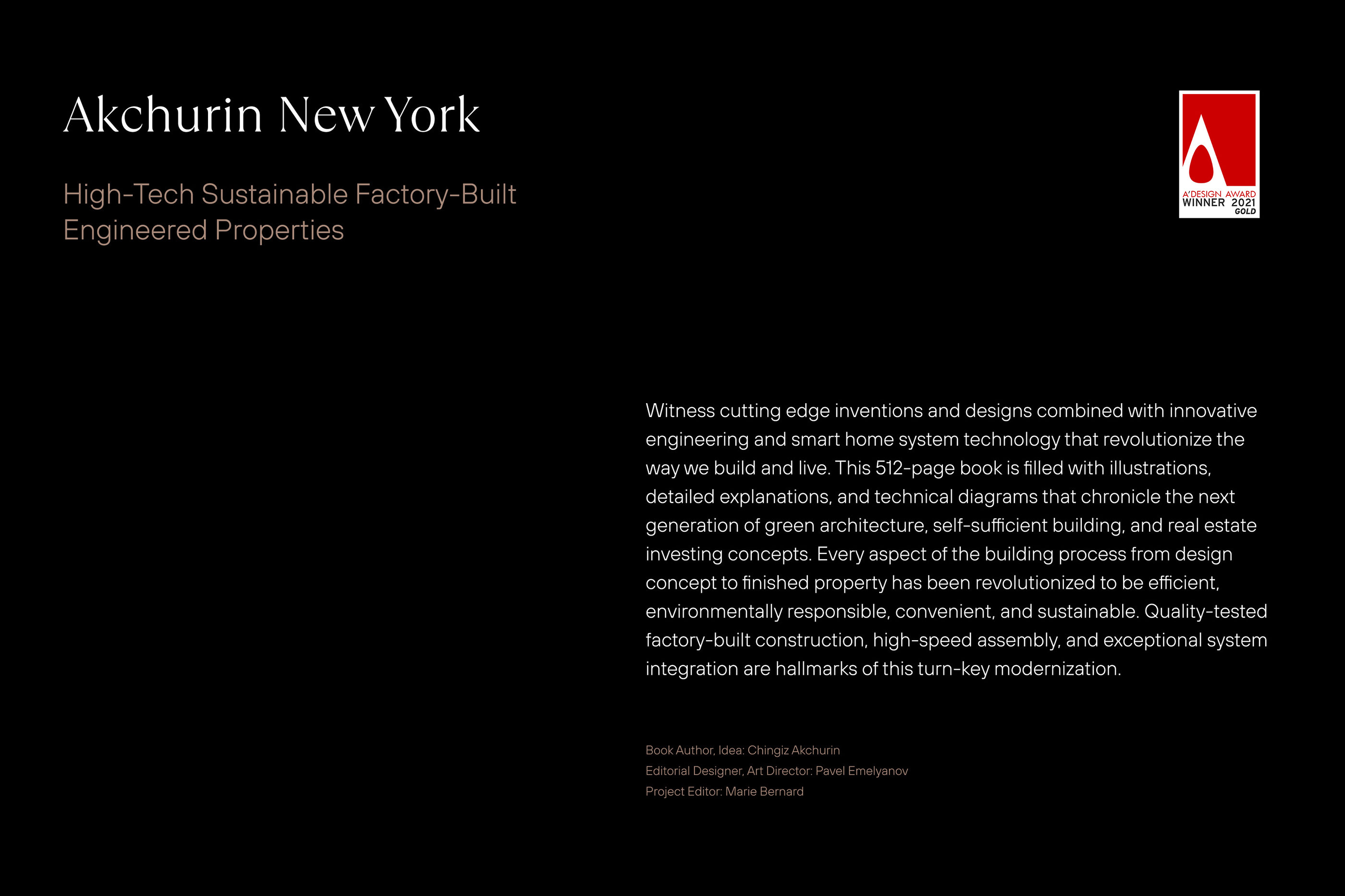 Akchurin New York Book — Изображение №3 — Брендинг, Графика на Dprofile