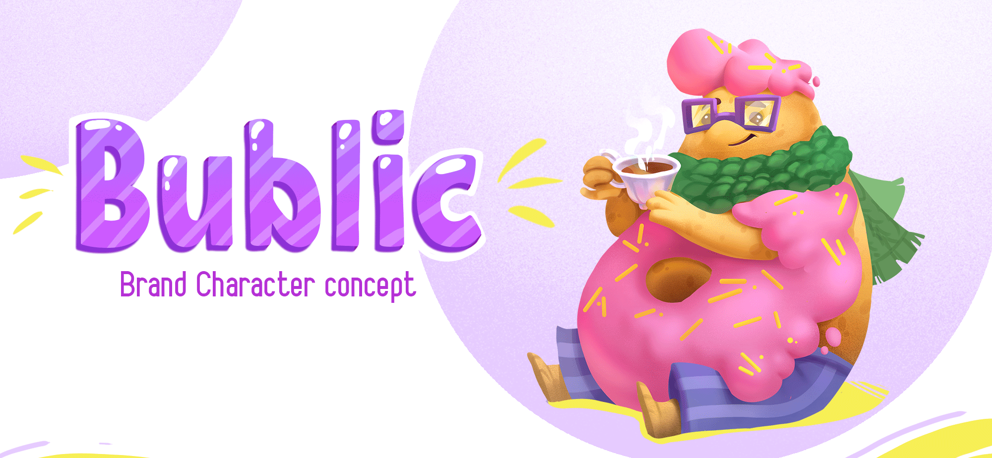 Bublic. Brand character for family cafe. — Изображение №1 — Брендинг, Иллюстрация на Dprofile