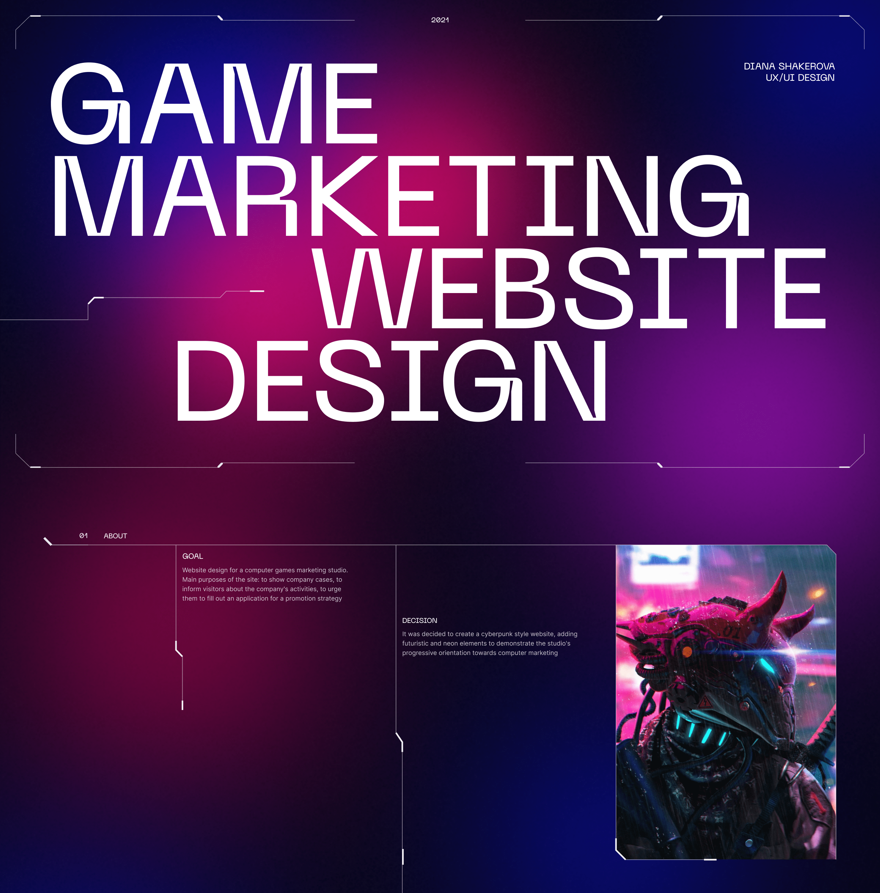 UX/UI-дизайн для студии игрового маркетинга — Изображение №1 — Интерфейсы на Dprofile