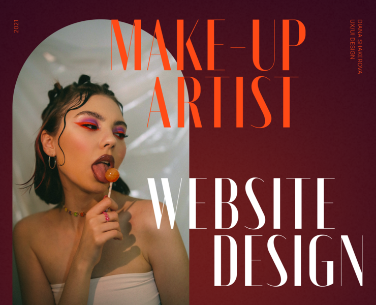 Лендинг для визажиста на Dprofile