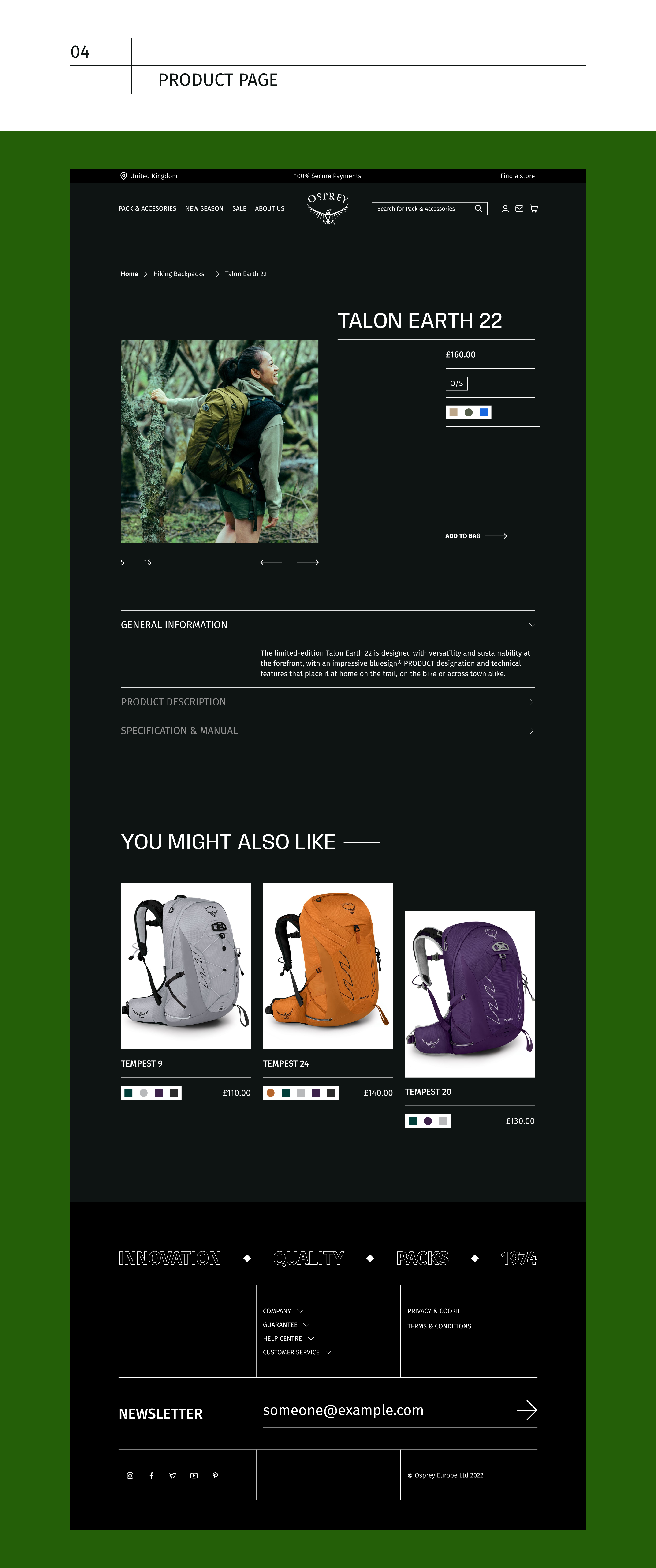 osprey minimalism redesign concept — Изображение №7 — Интерфейсы на Dprofile