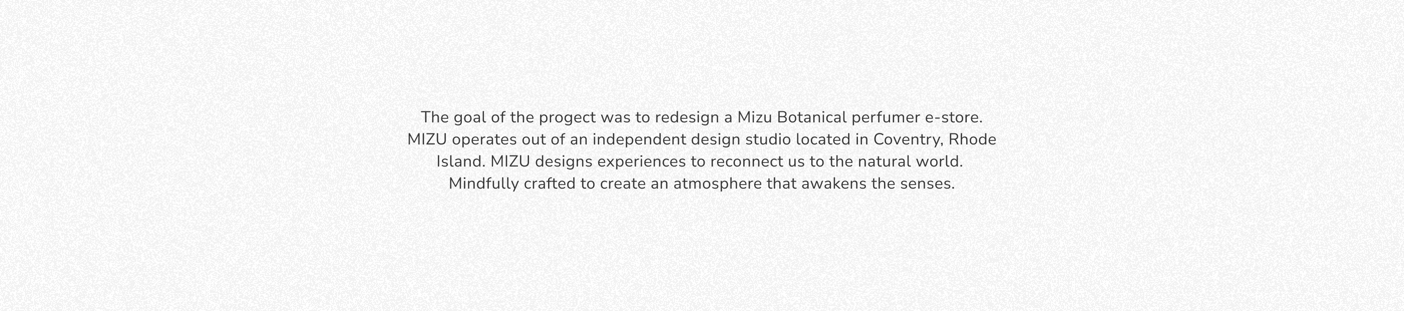 MIZU Botanical perfumer — Изображение №2 — Интерфейсы на Dprofile