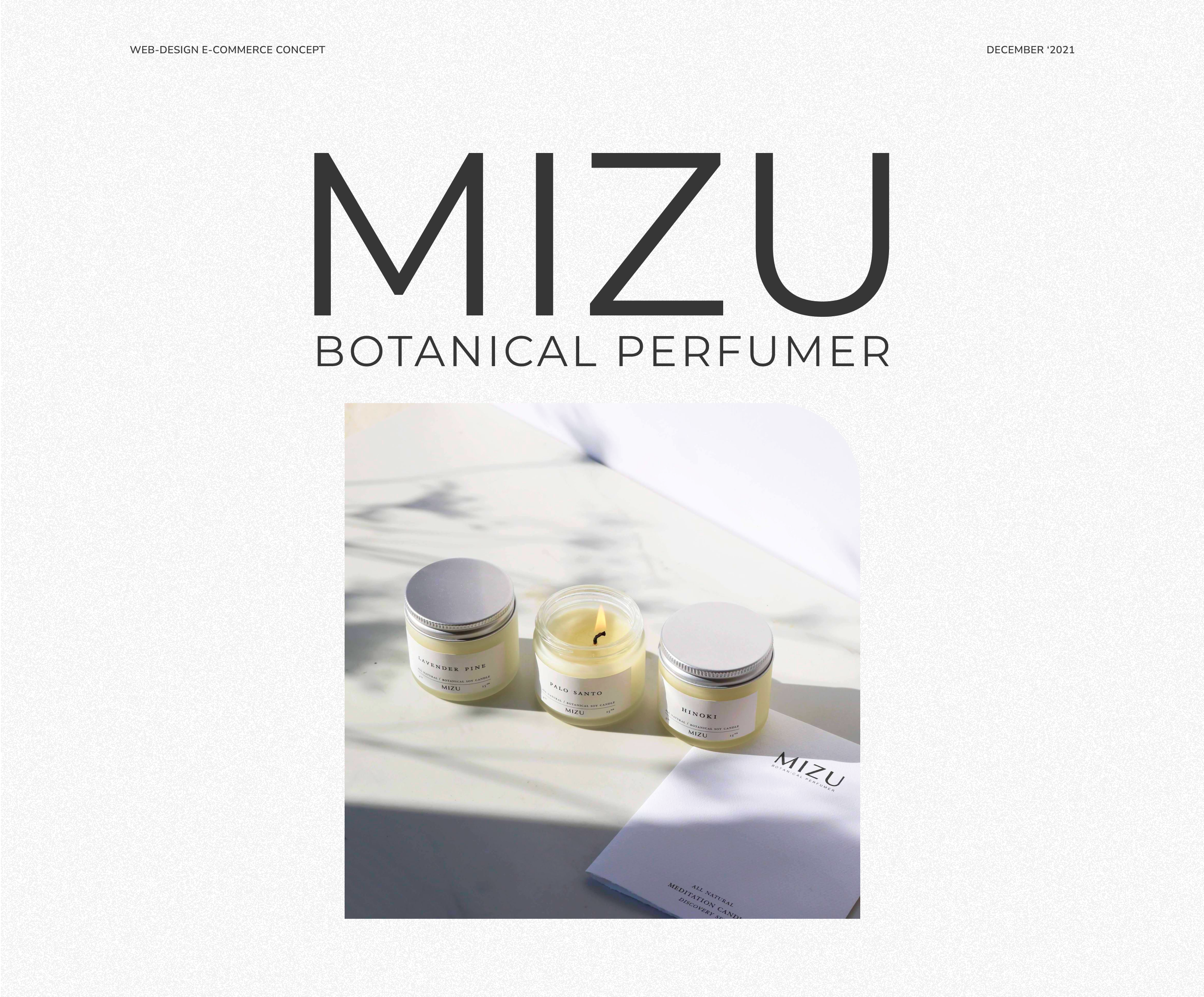 MIZU Botanical perfumer — Изображение №1 — Интерфейсы на Dprofile