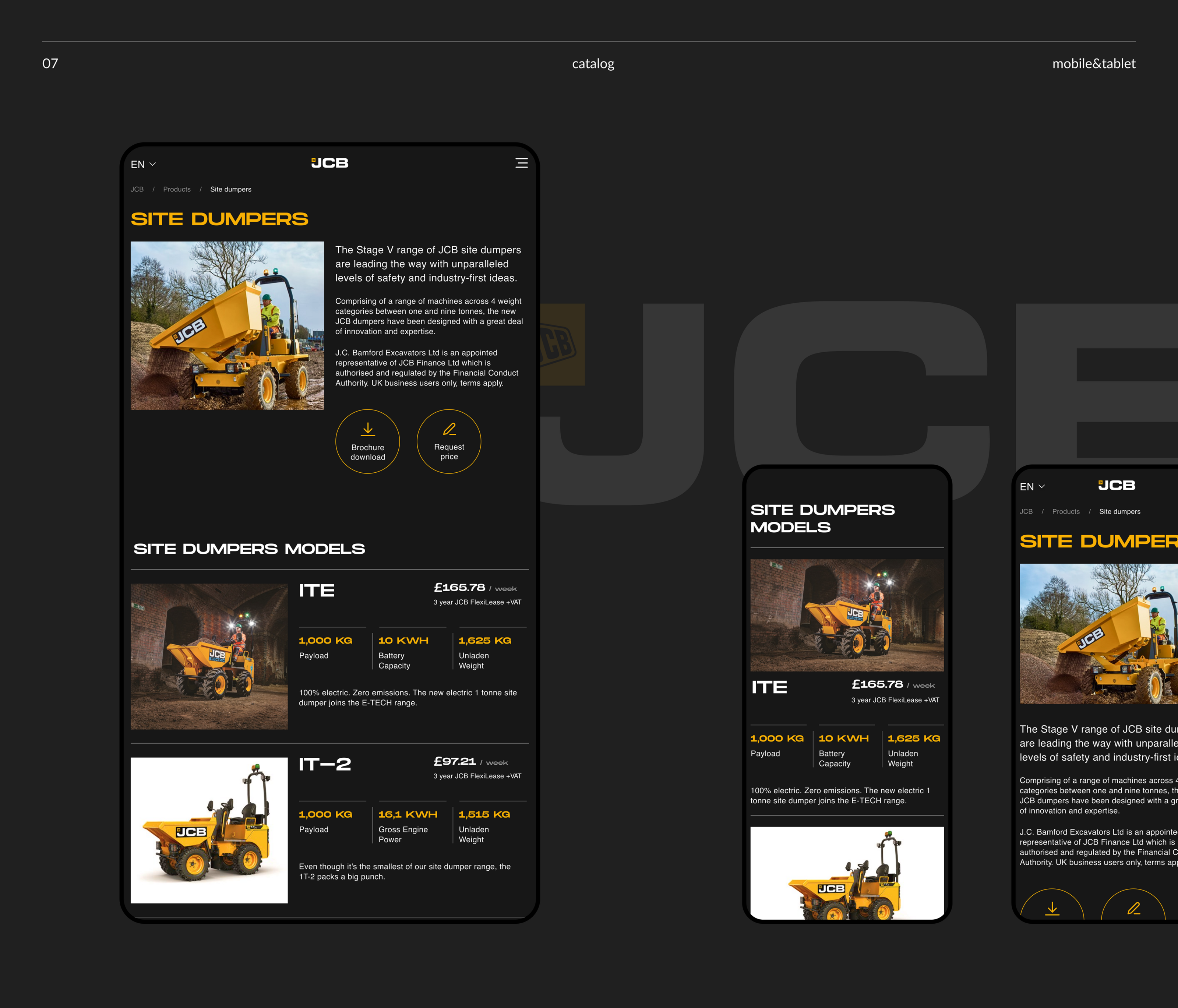 JCB — Corporate Website — Изображение №7 — Интерфейсы на Dprofile