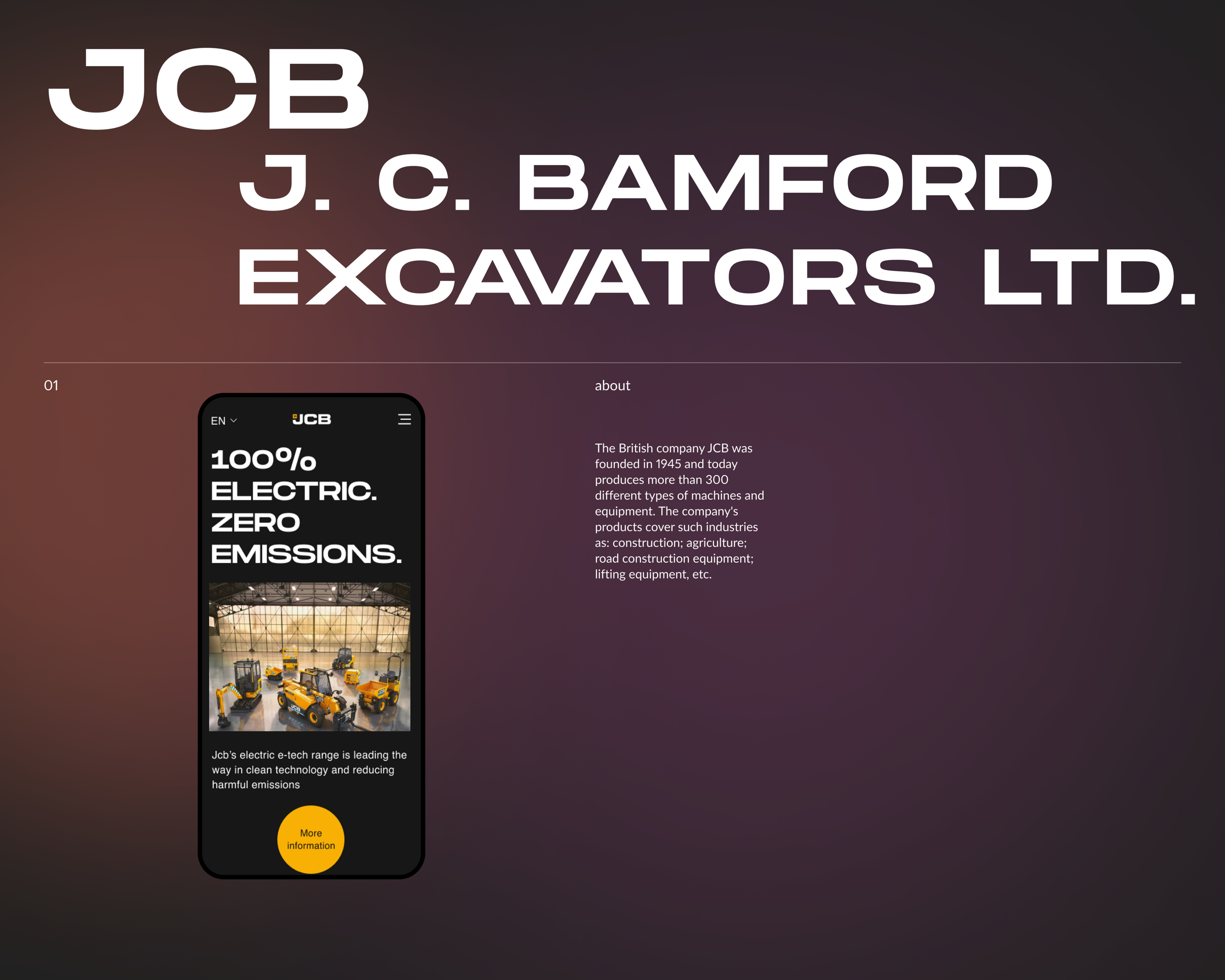 JCB — Corporate Website — Изображение №1 — Интерфейсы на Dprofile