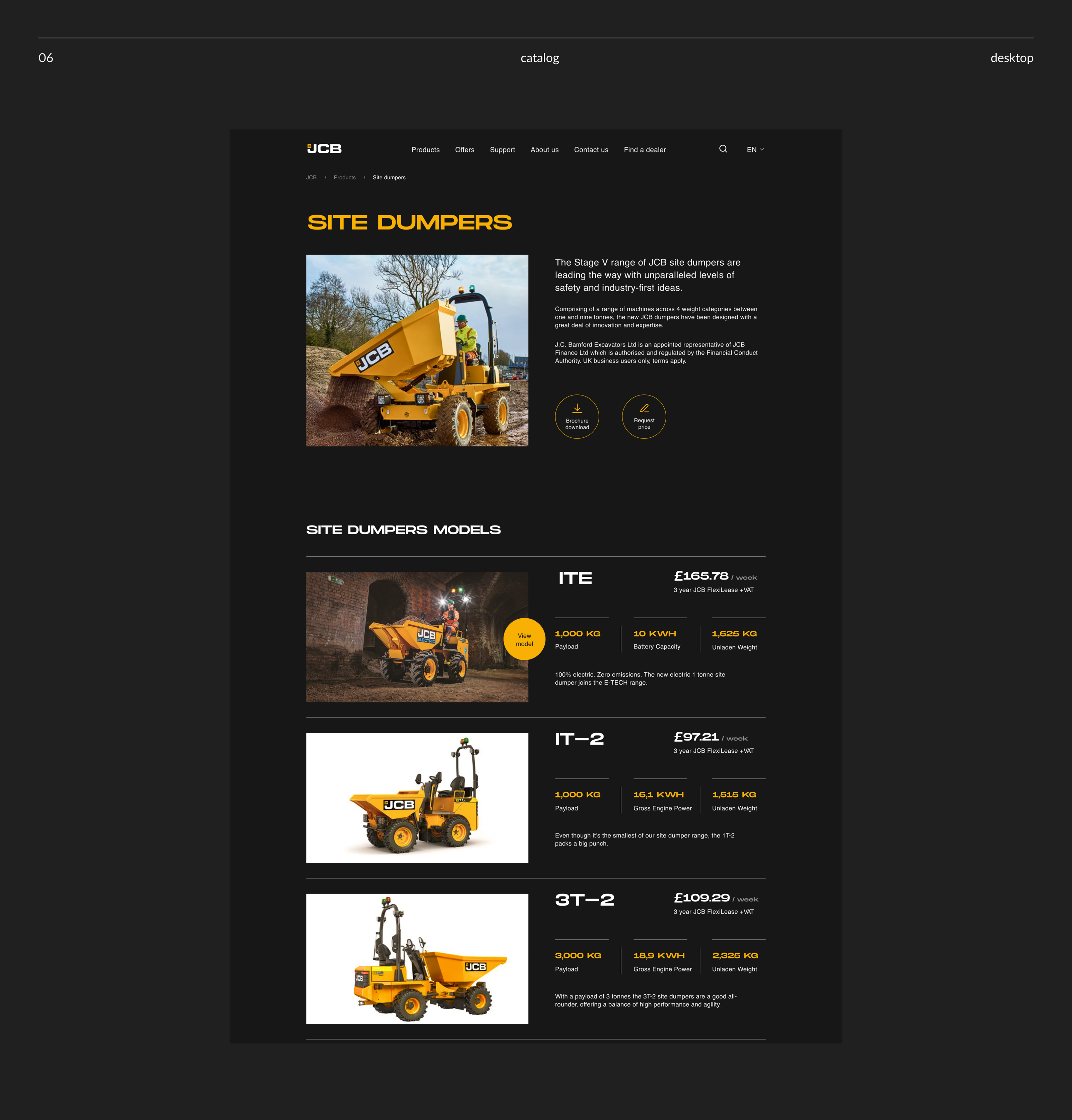 JCB — Corporate Website — Изображение №6 — Интерфейсы на Dprofile