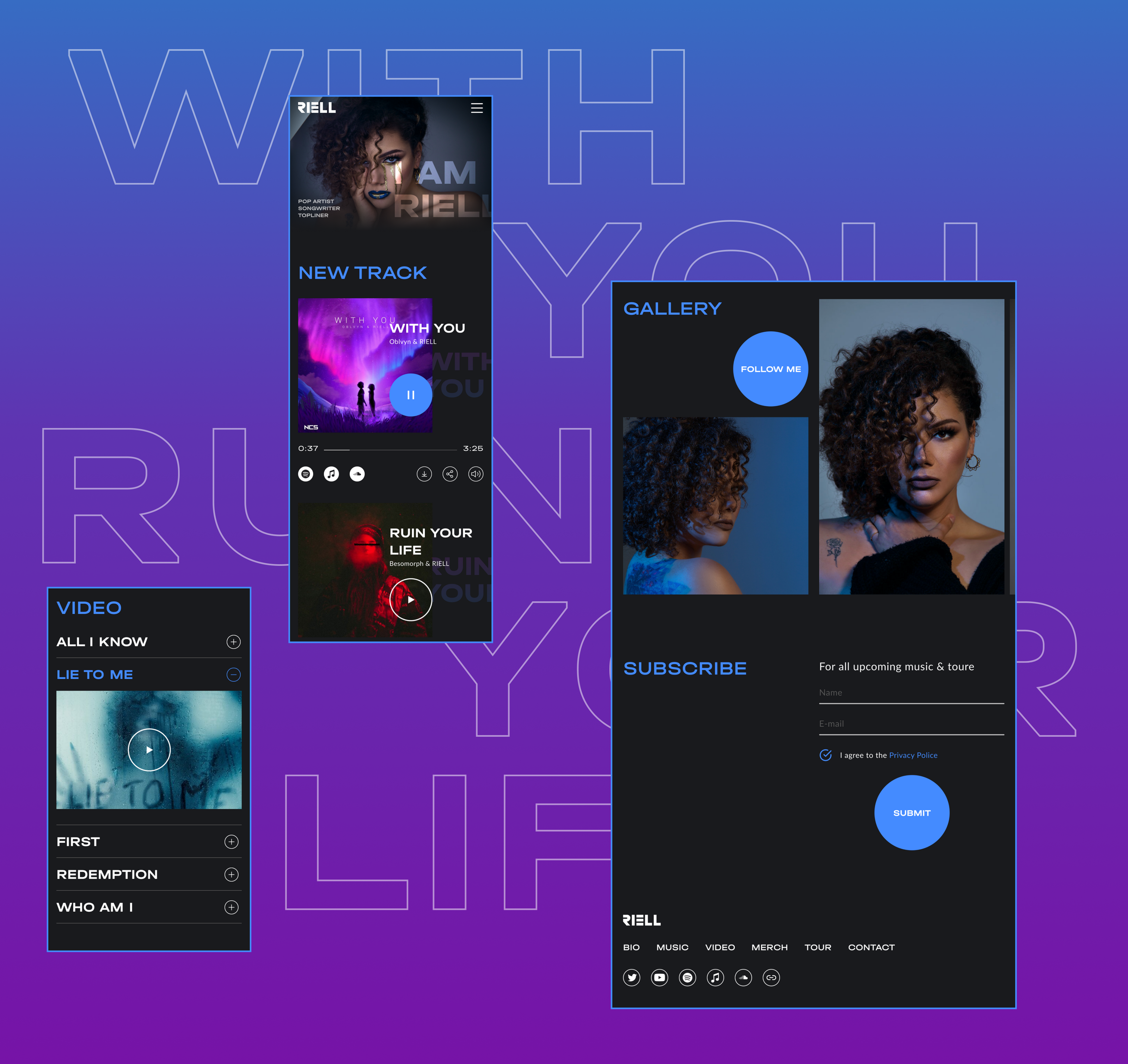 RIELL — Изображение №3 — Интерфейсы на Dprofile