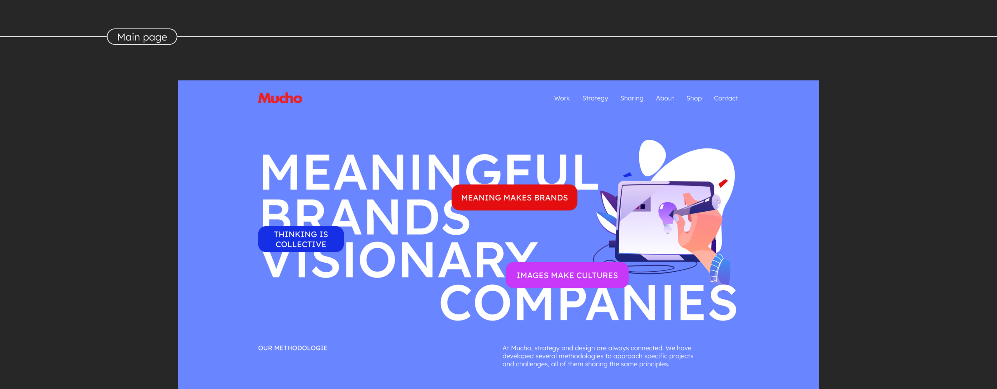 Mucho - Design Agency — Изображение №2 — Интерфейсы на Dprofile